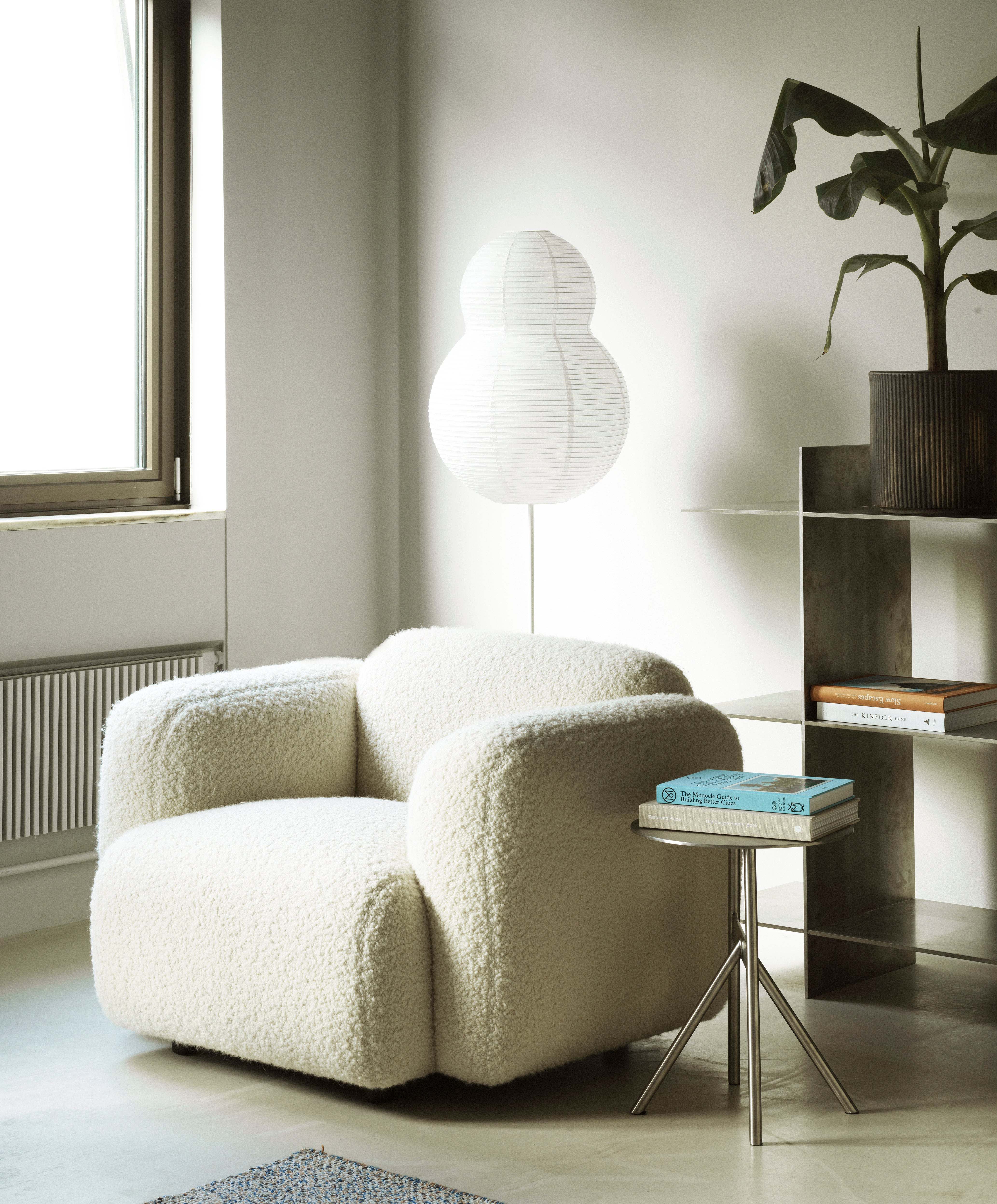 Vloerlamp PUFF wit