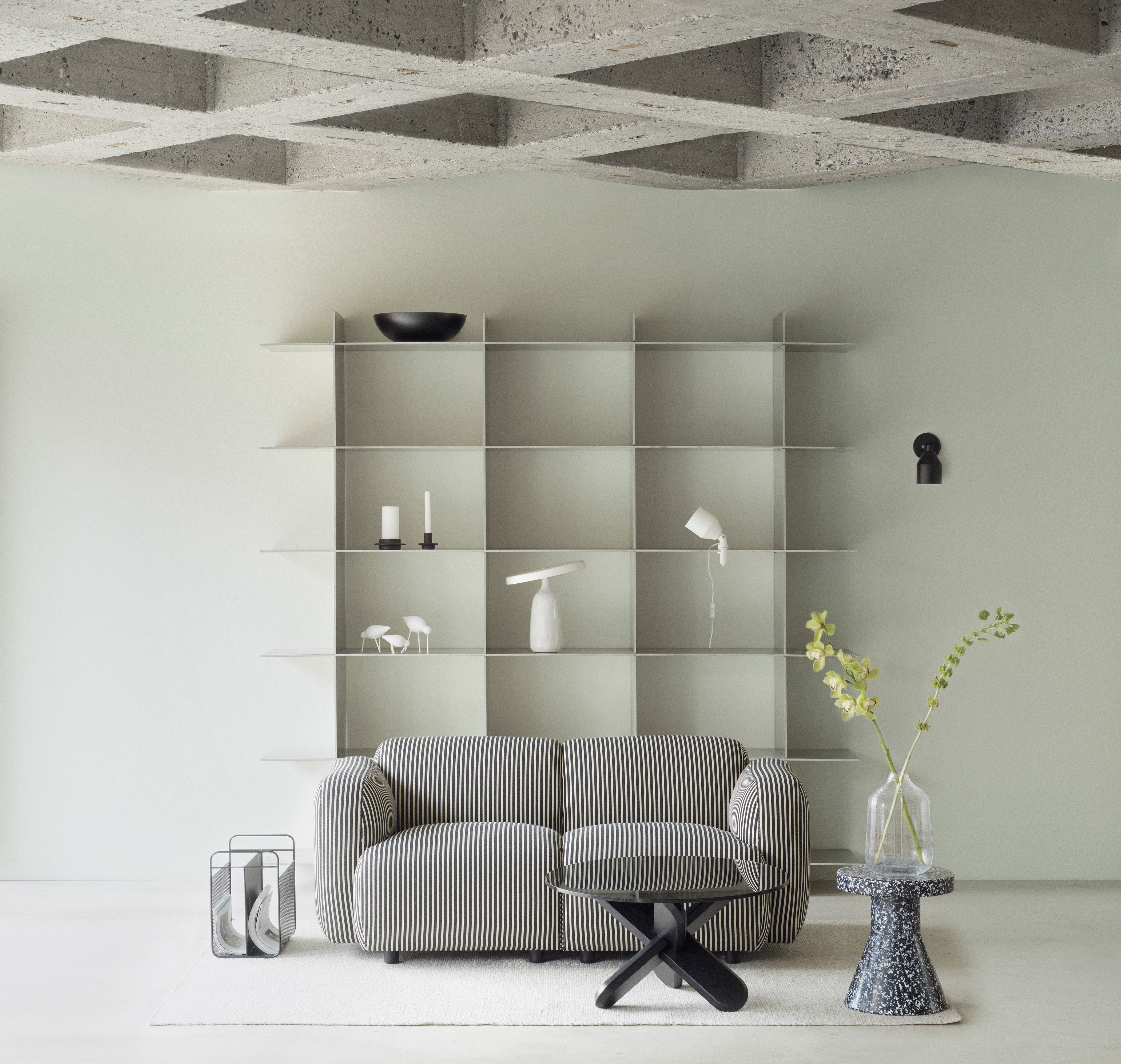 Draagbare wandlamp KLIP wit