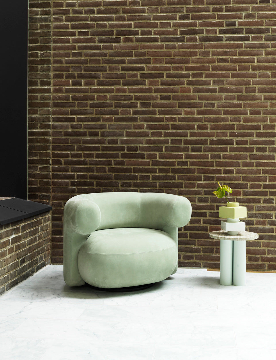 Seitentisch dit hellgrüne Basis