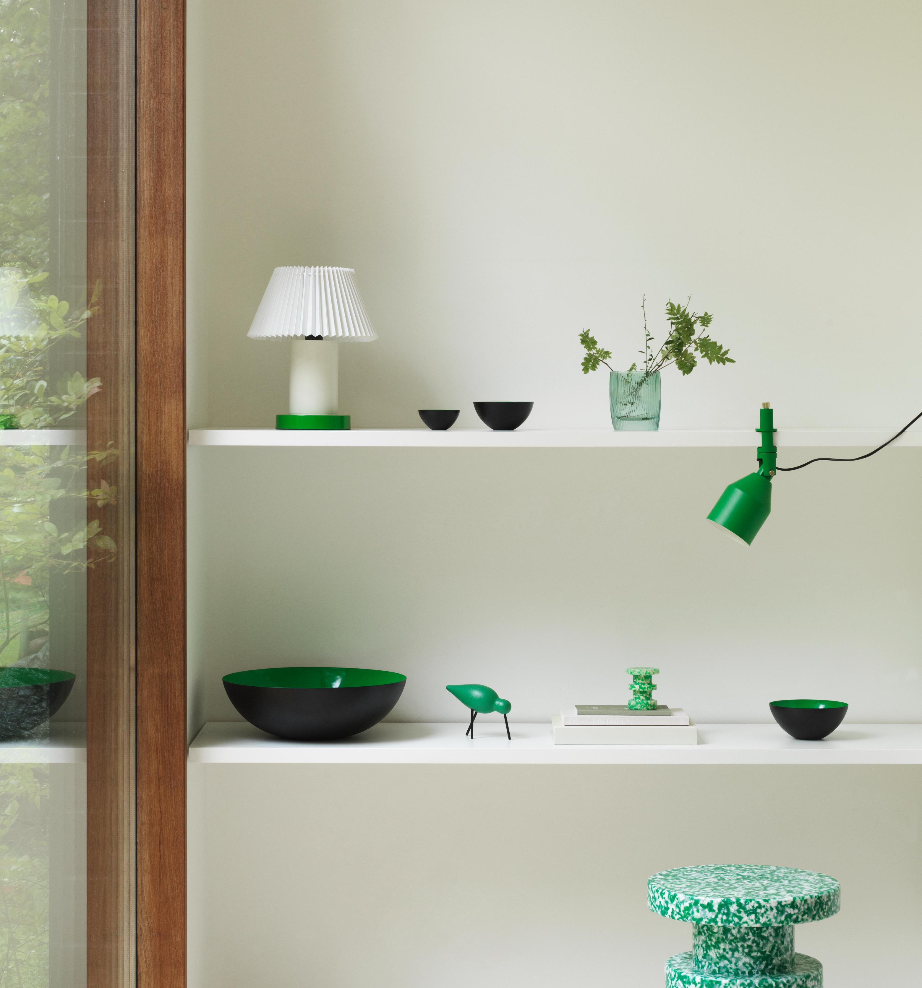 Draagbare wandlamp KLIP groen