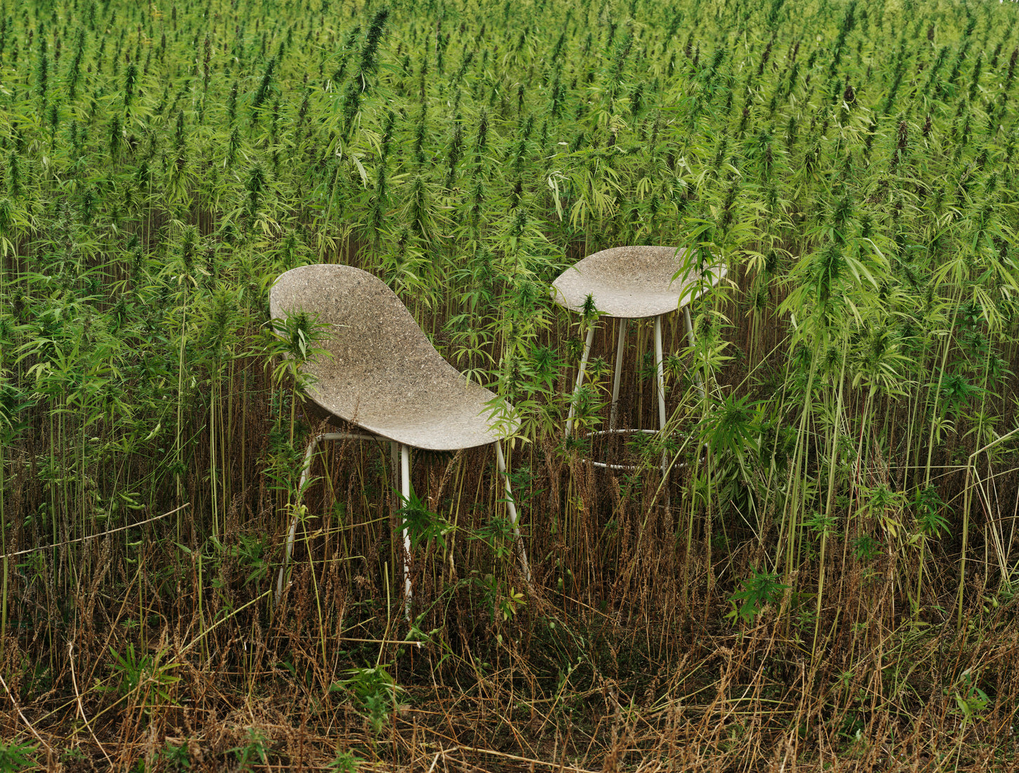 Stoel MAT groen met zwarte basis