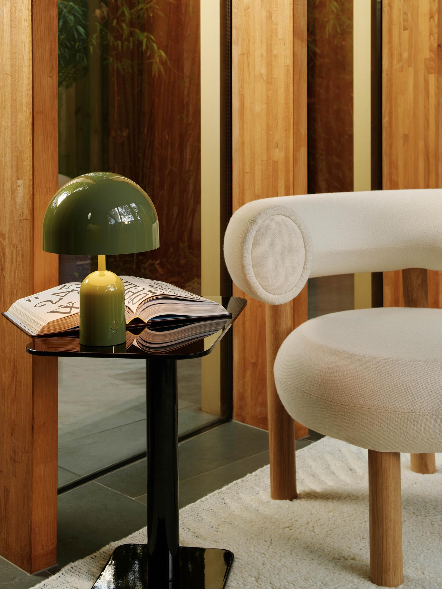 Tragbare Tischlampe BELL grün