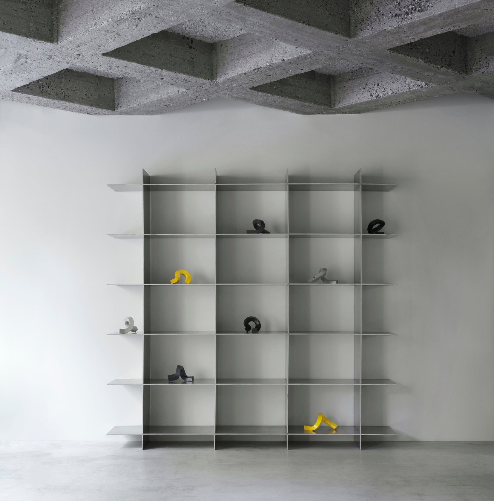 Kaarsenhouder KROMME ÉÉN geel