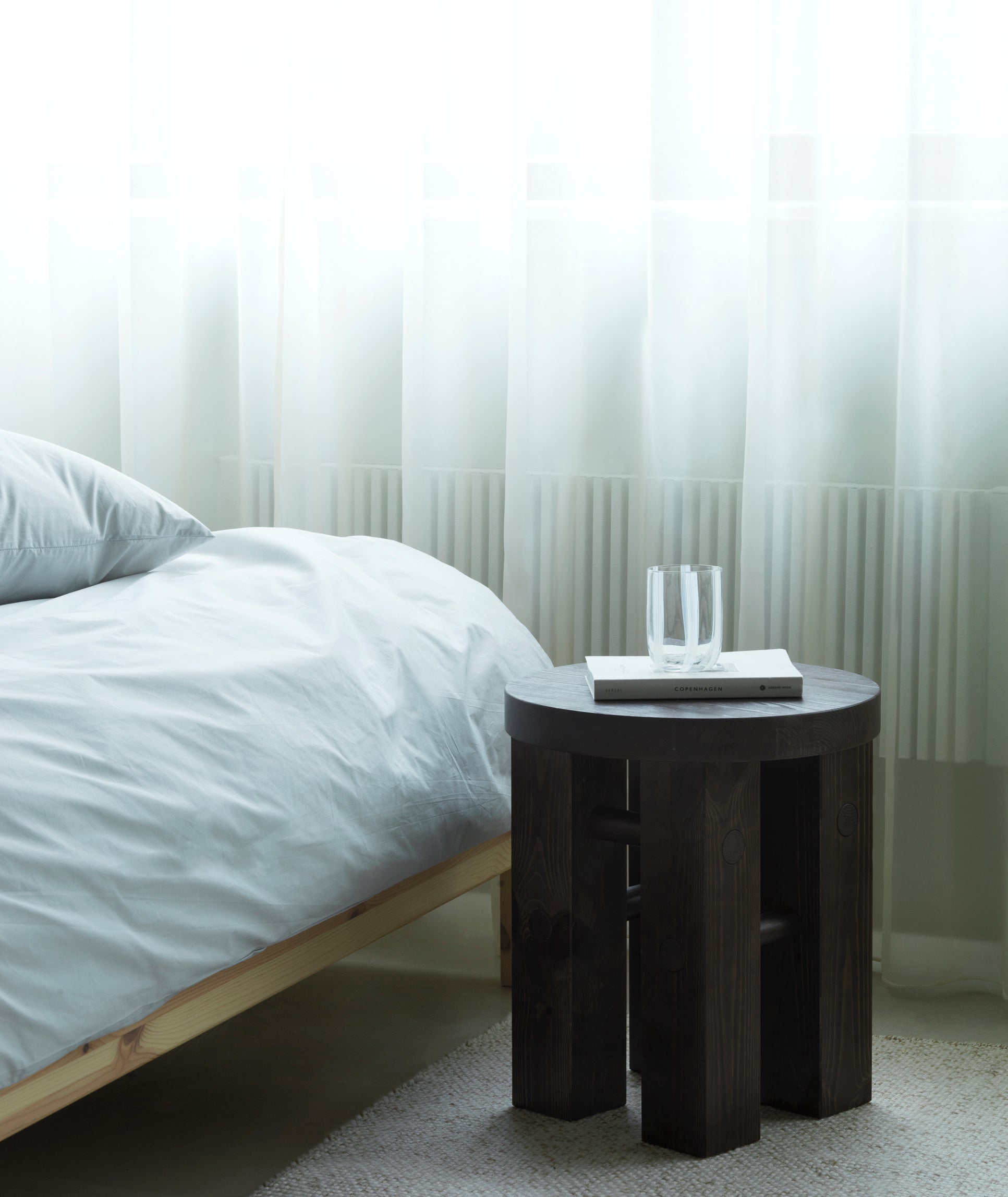 Houten kruk FYR donkerbruin