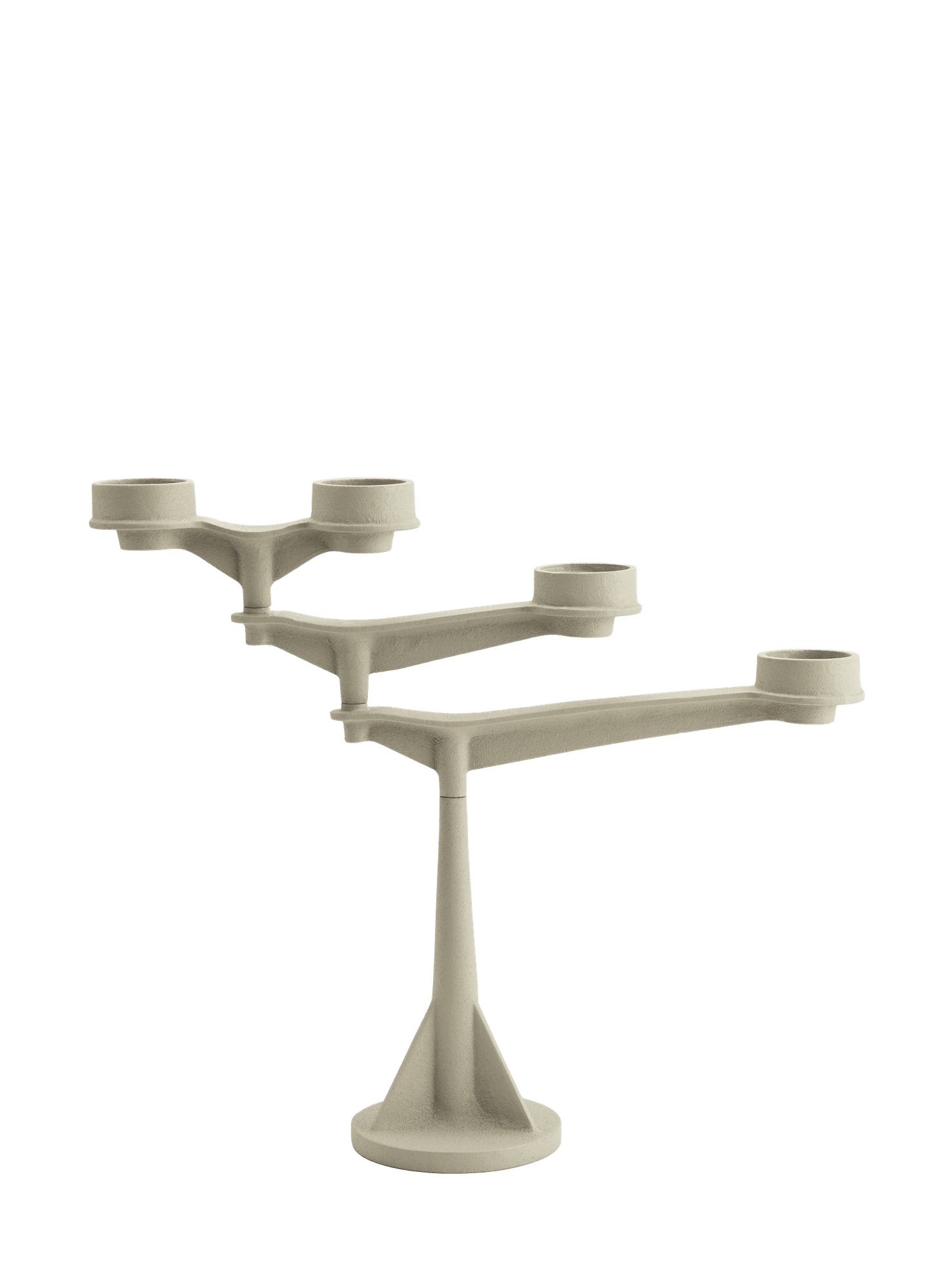 SPIN MINI Cream Candle Holder