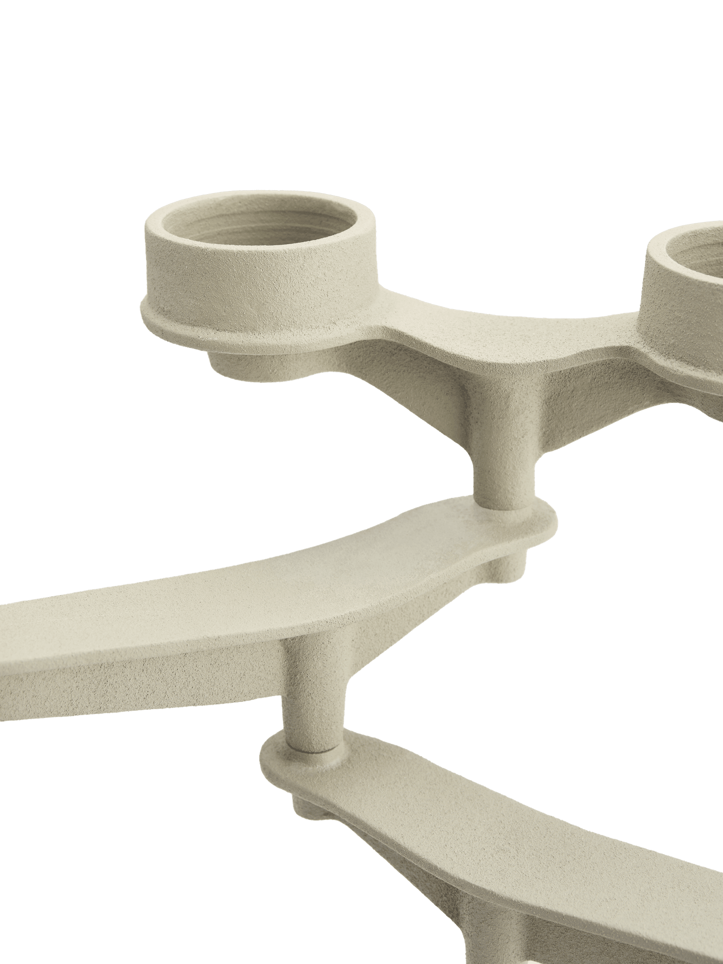 SPIN MINI Cream Candle Holder