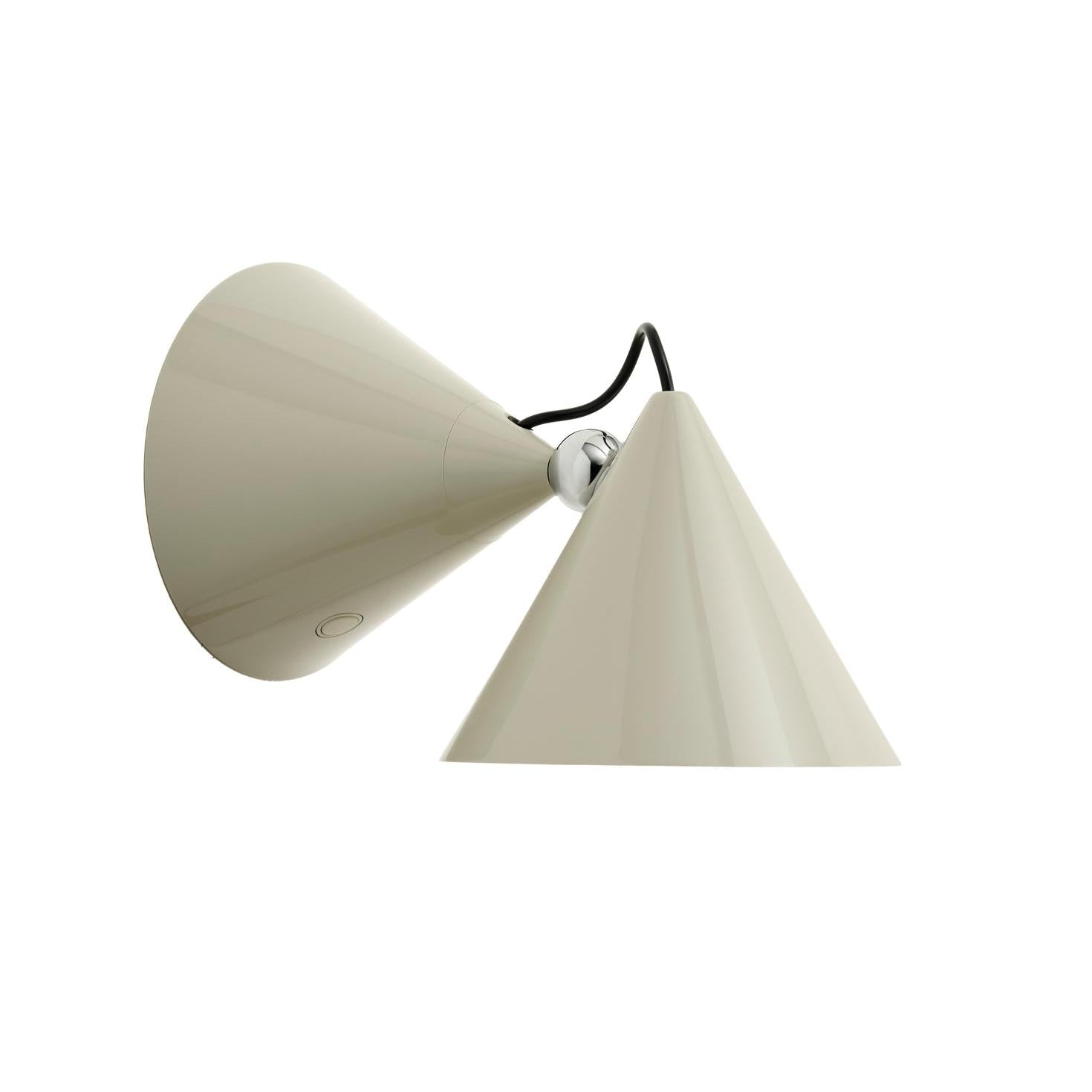 Verstelbare wandlamp POSE crème