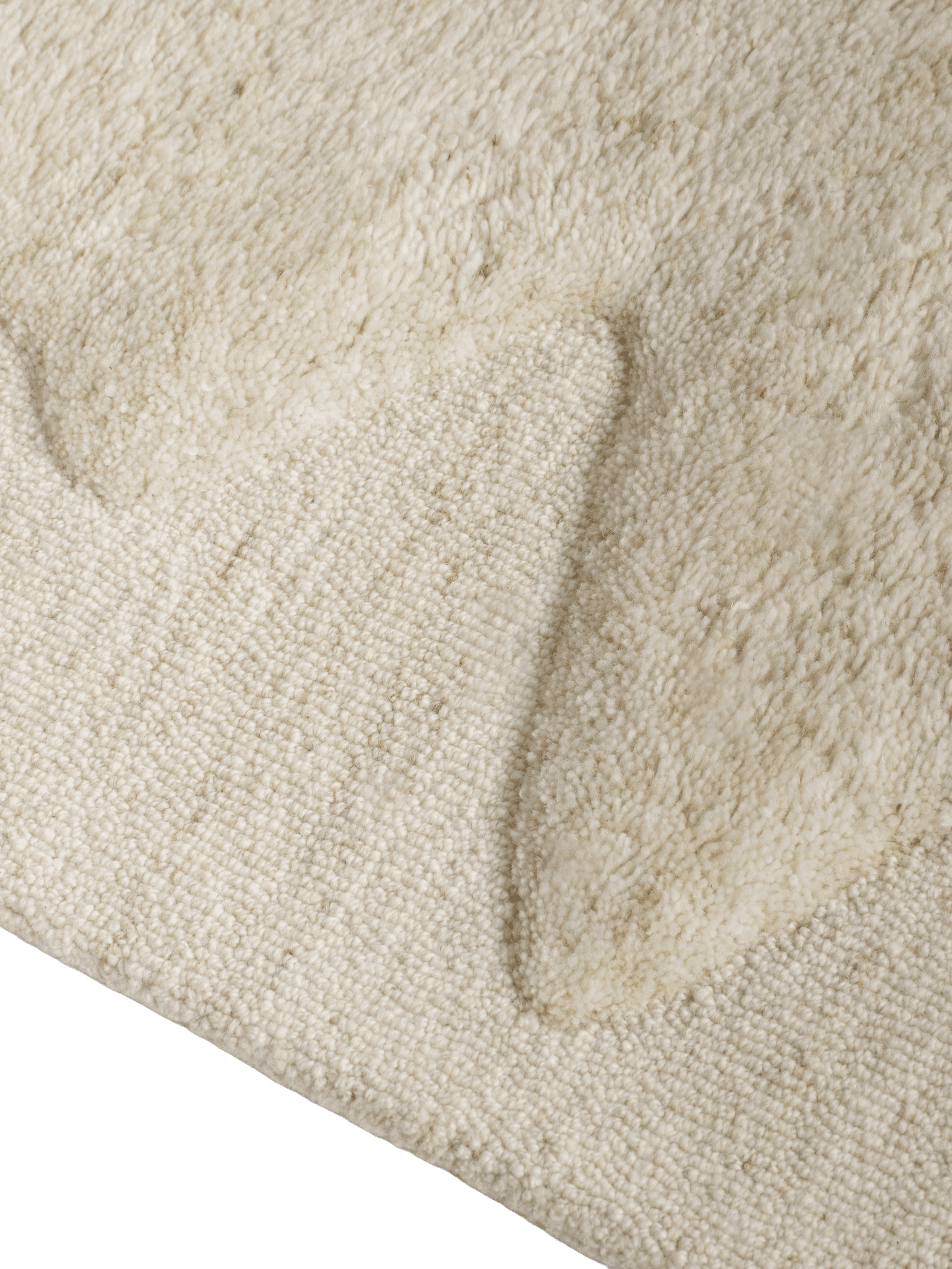 WOBBLE crème tapijt