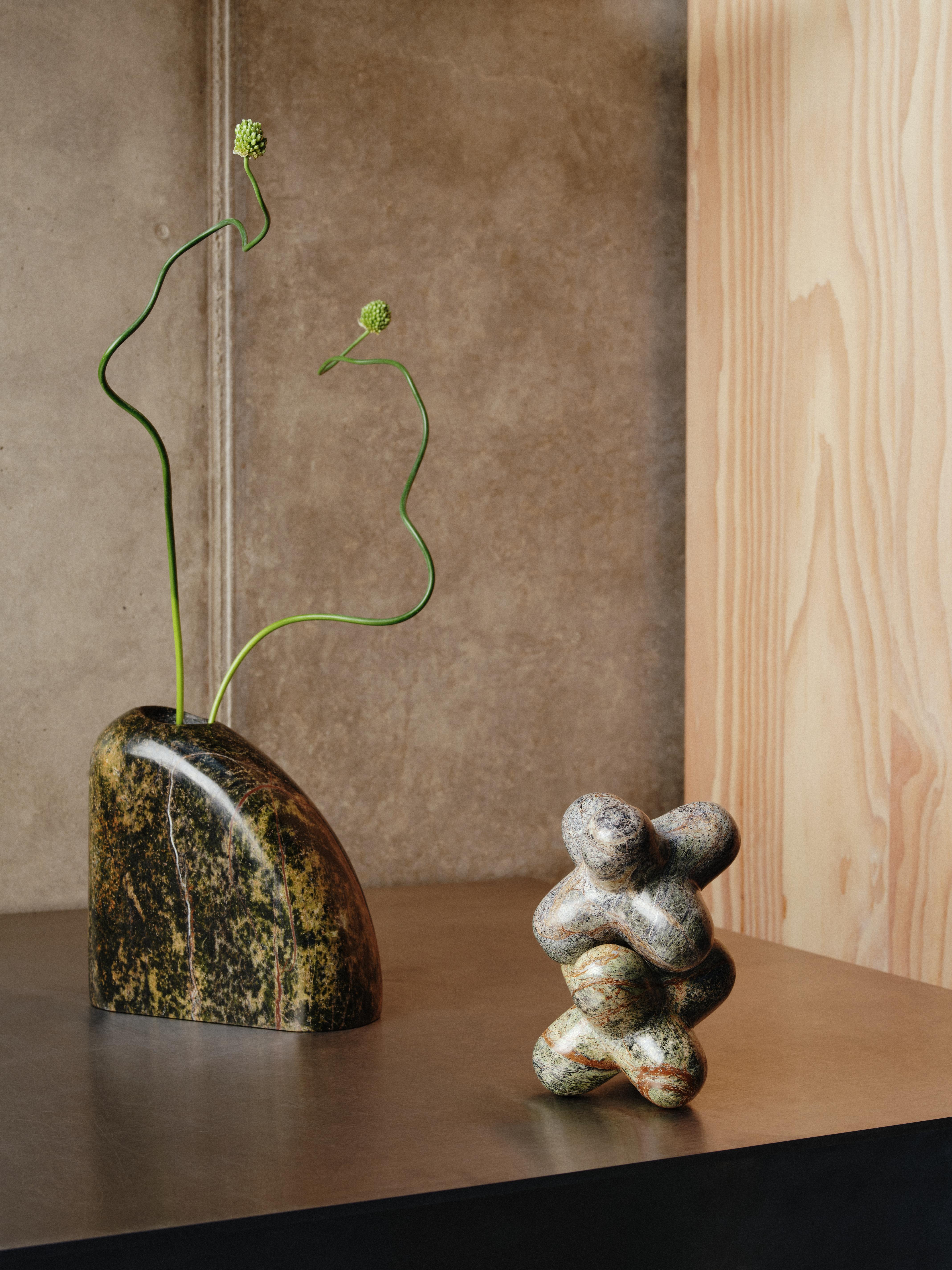 Decoratie JACK groene marmer bos