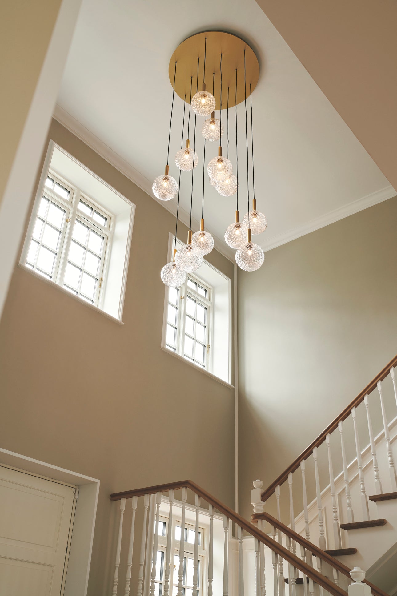 Hanglamp MIIRA 13 grafiet met opaalglas