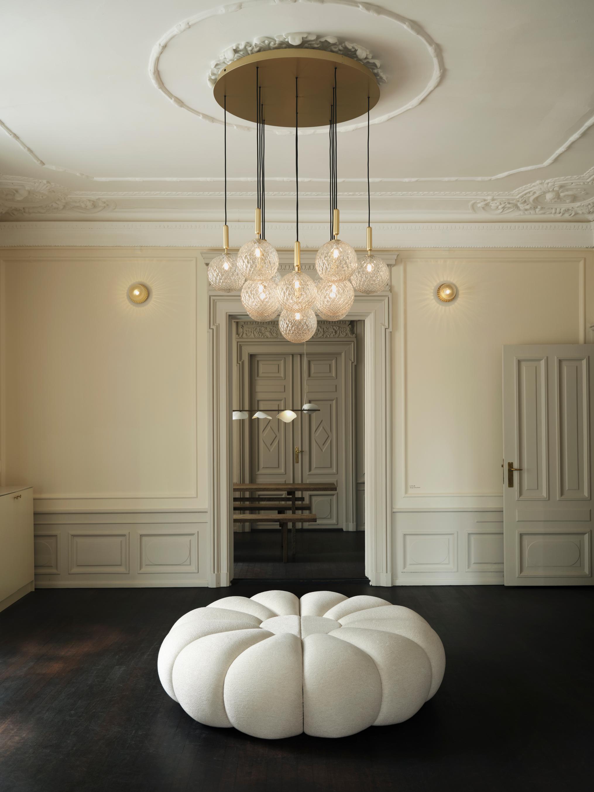 Hanglamp MIIRA 13 grafiet met opaalglas