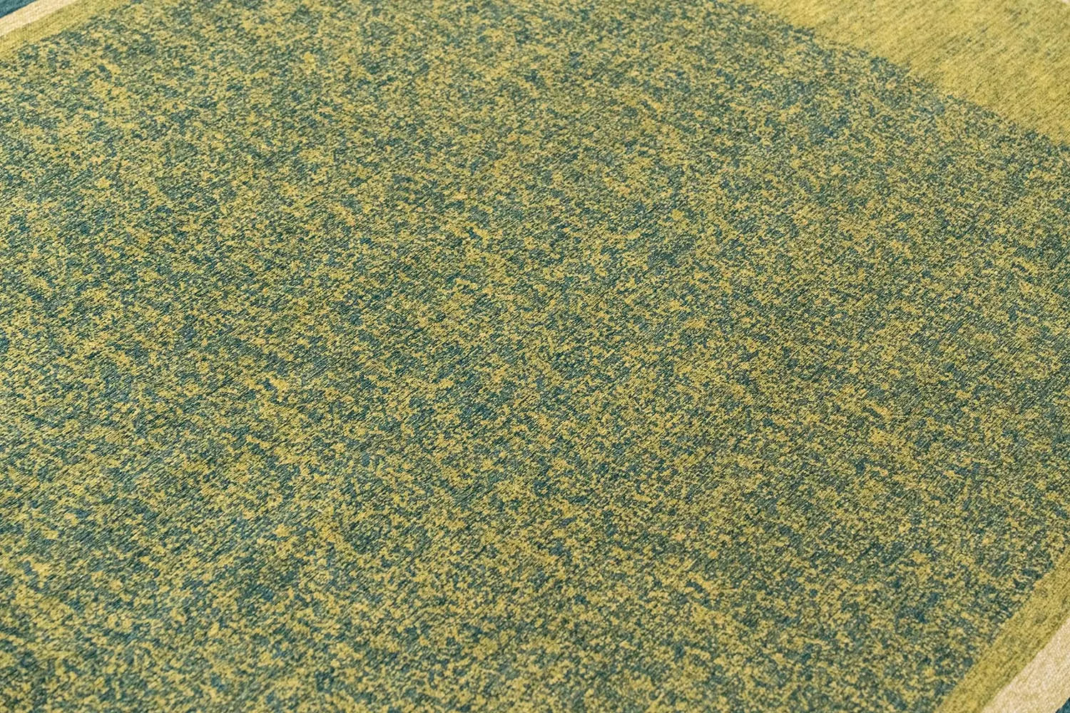 Vloerkleed MARBLE groen met blauw en beige