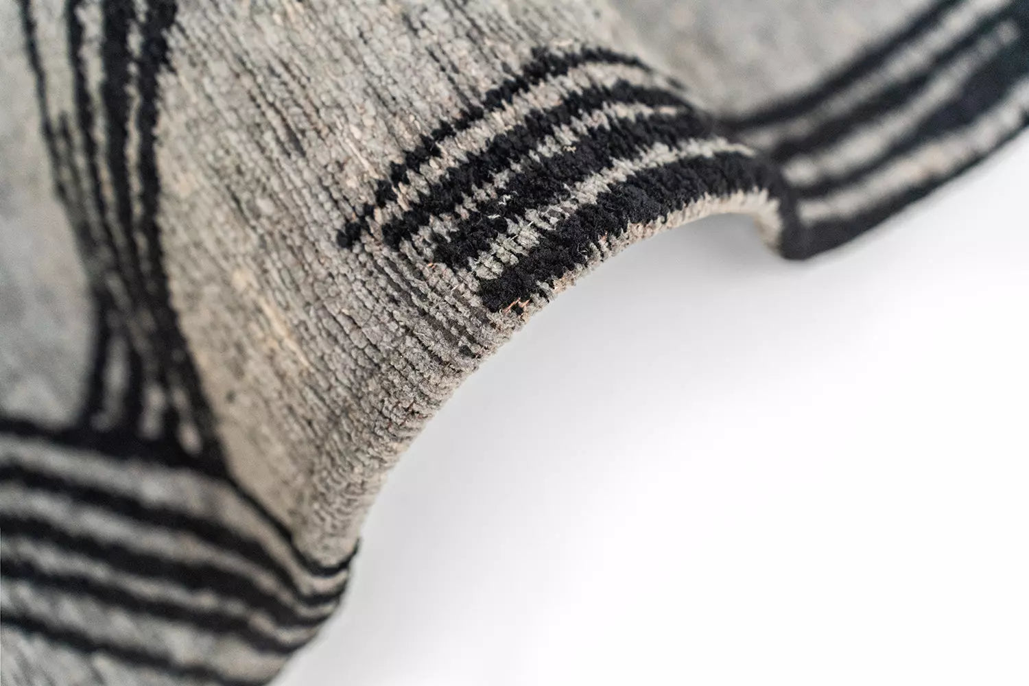 KANJI Gray Carpet with Black and Beige