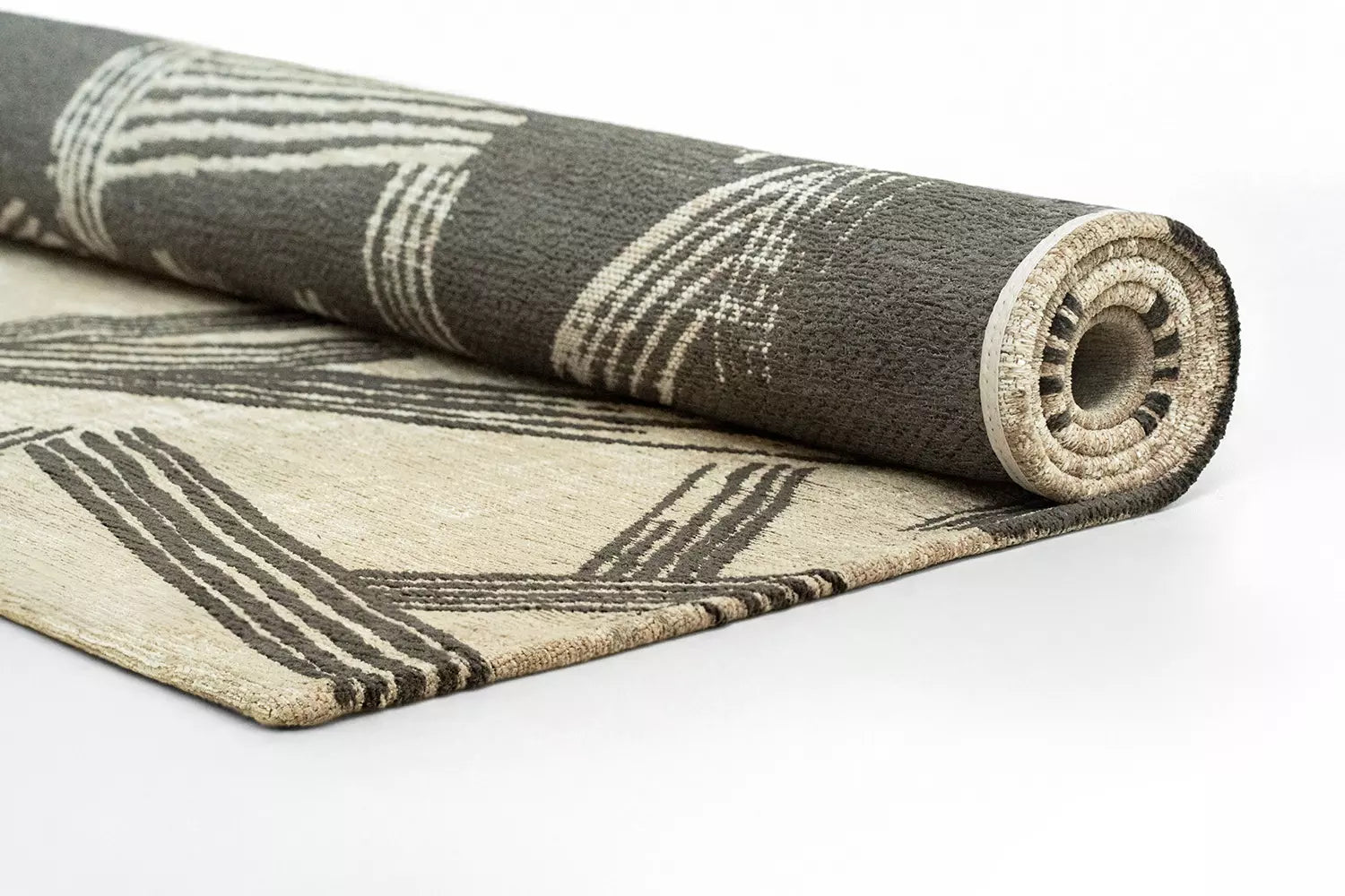 Teppich KANJI beige mit Schwarz