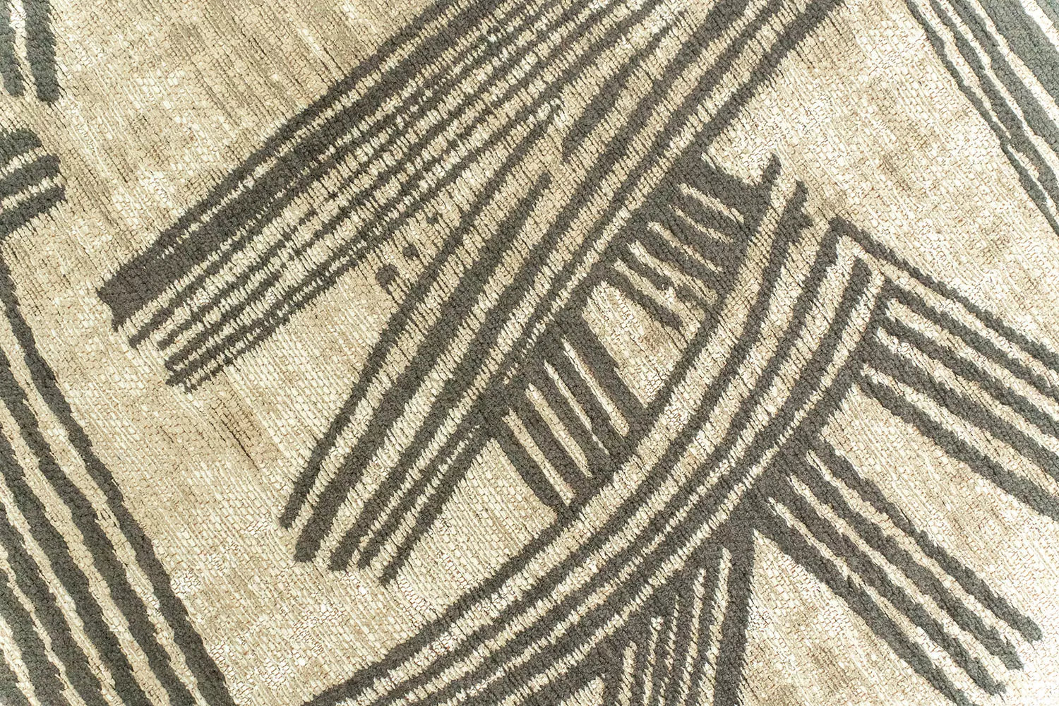 Teppich KANJI beige mit Schwarz