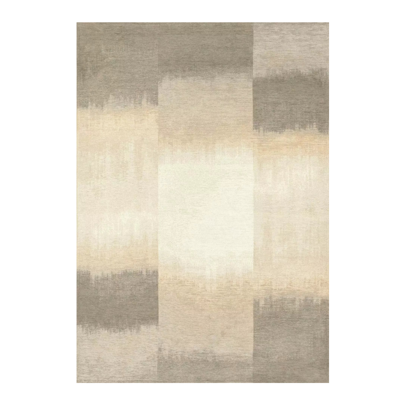 SENDAI Beige Rug with Brown