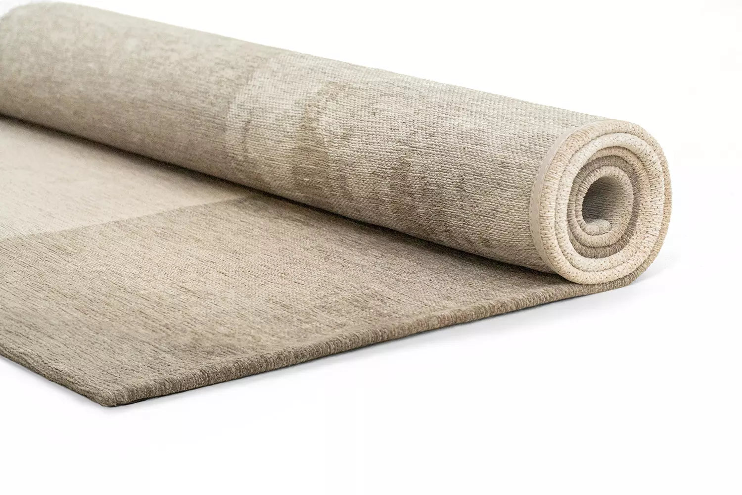 SENDAI Beige Rug with Brown