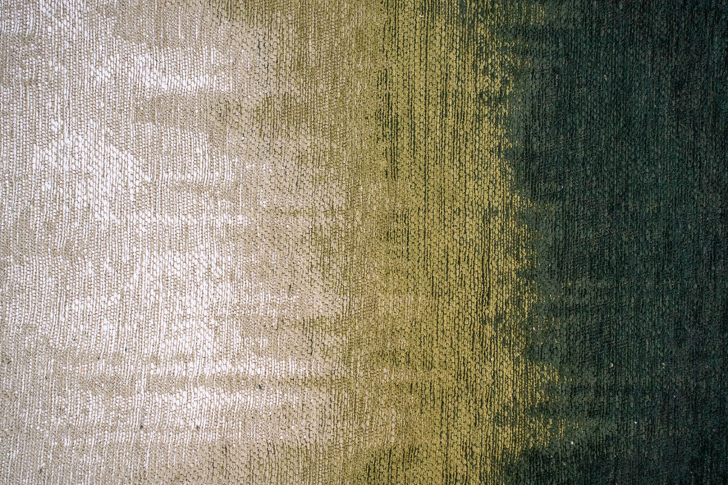 Teppich SENDAI grün mit Weiß