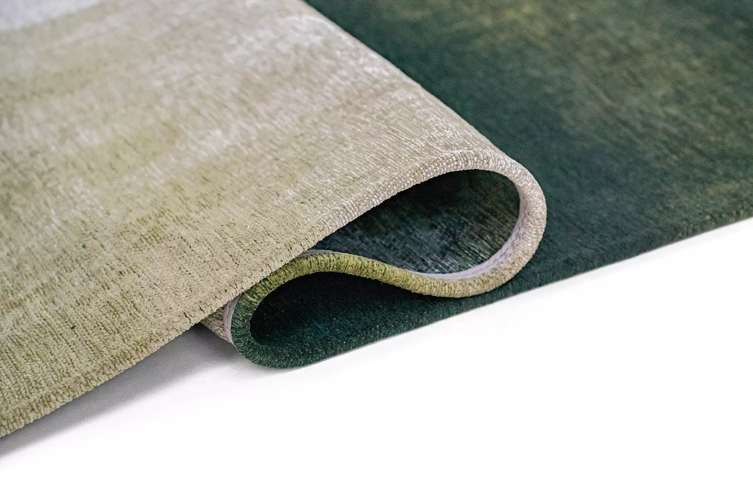 Teppich SENDAI grün mit Weiß