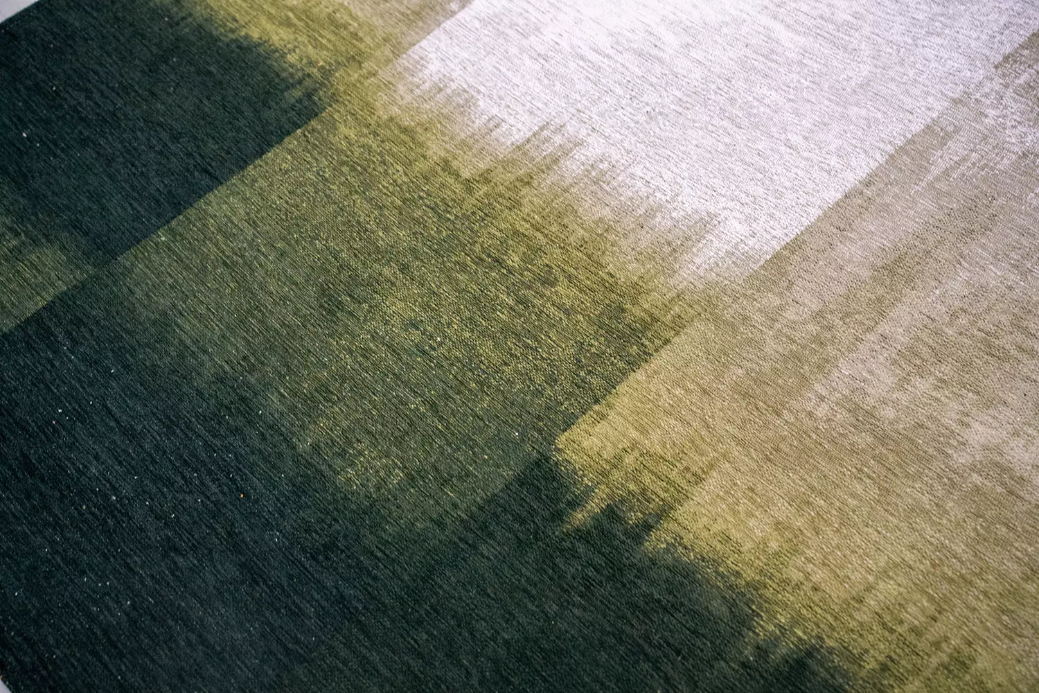 Teppich SENDAI grün mit Weiß