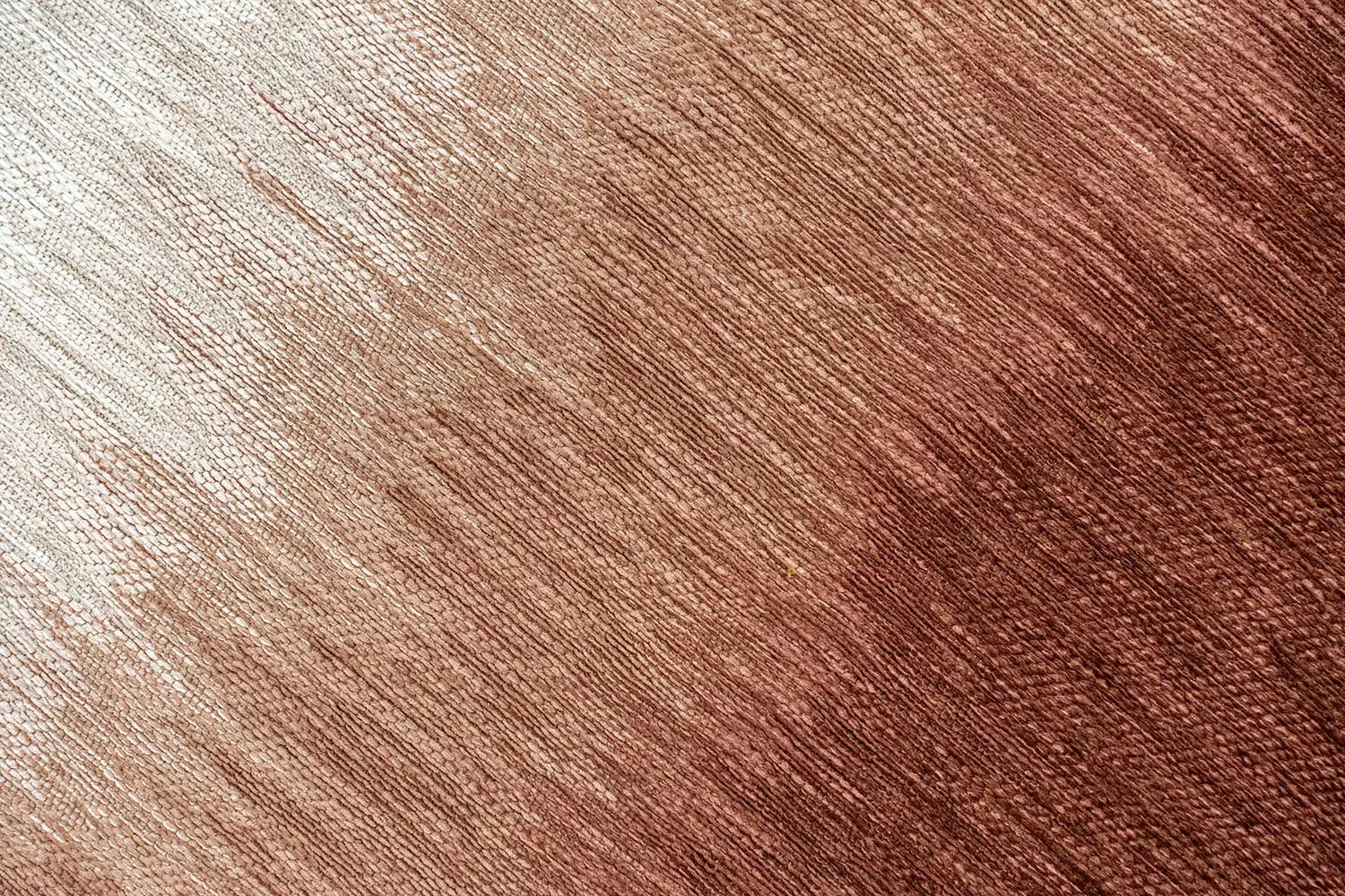 Round rug SENDAI burgundy with salmon and white