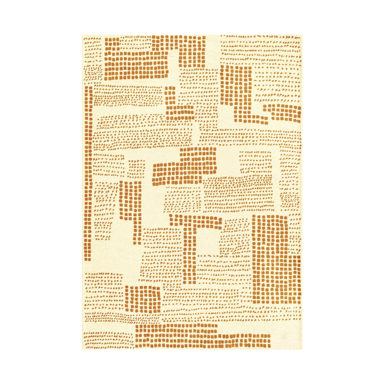 Teppich ZEN beige mit braunem