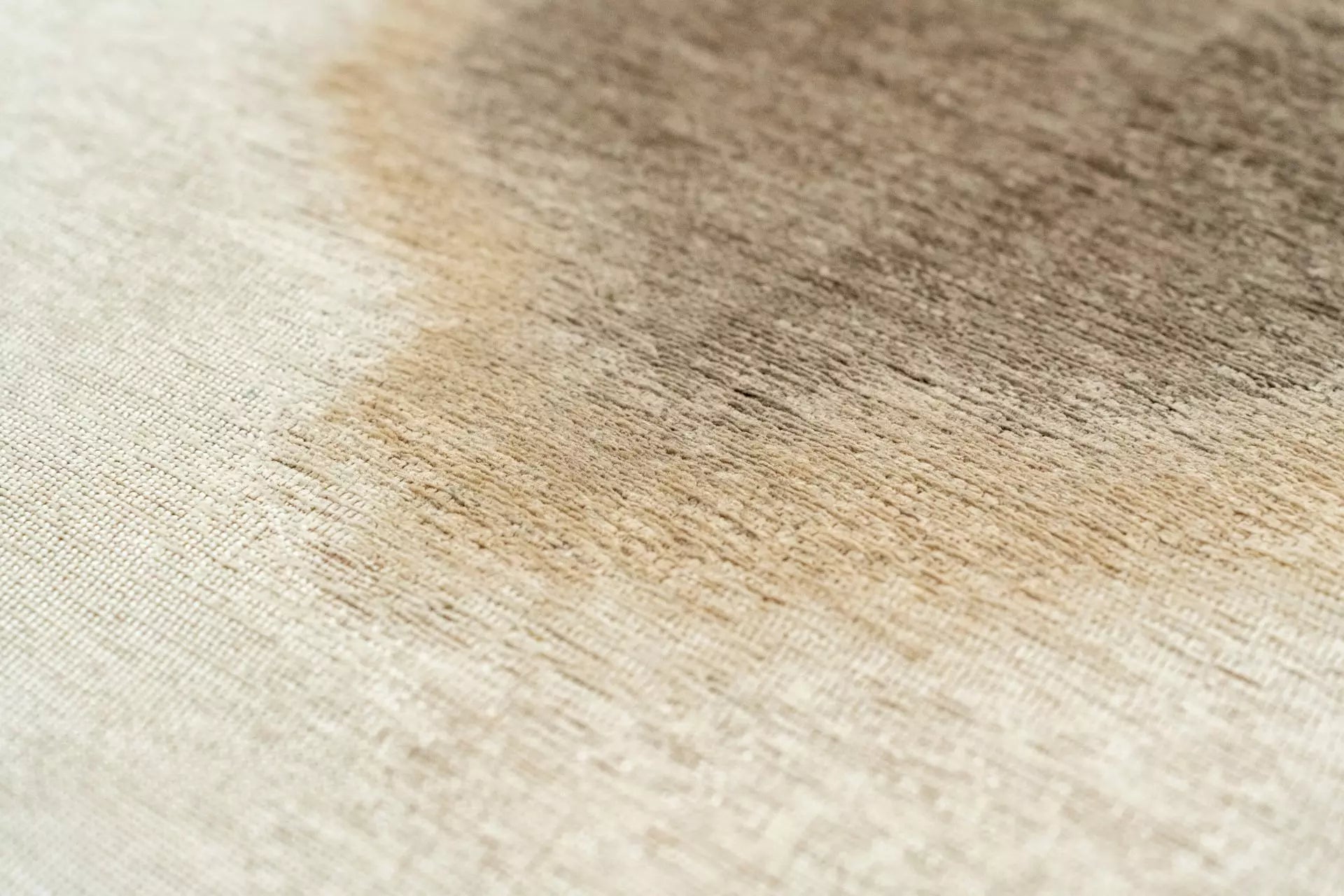 Ovale tapijt AQUARELLE LEAF crème met beige
