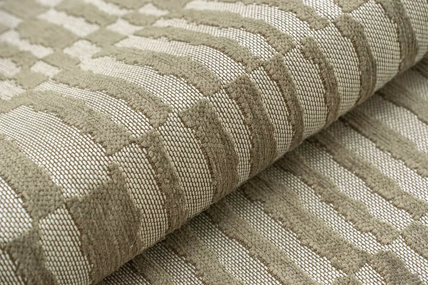 Beige BERBER ERG Oval Rug