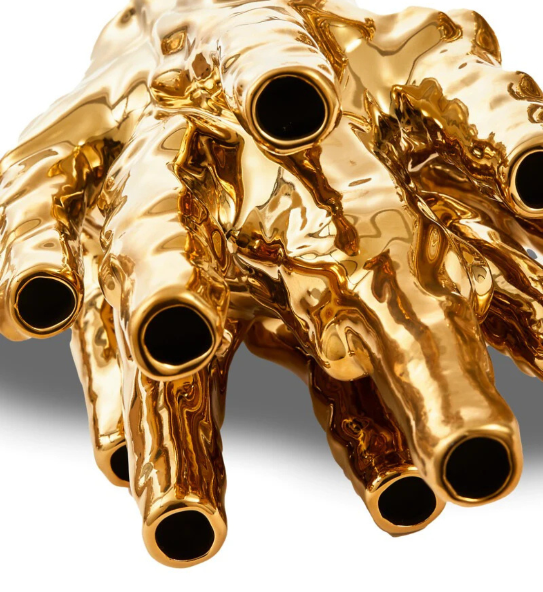 CORAL Vase 10-TULIPS gold