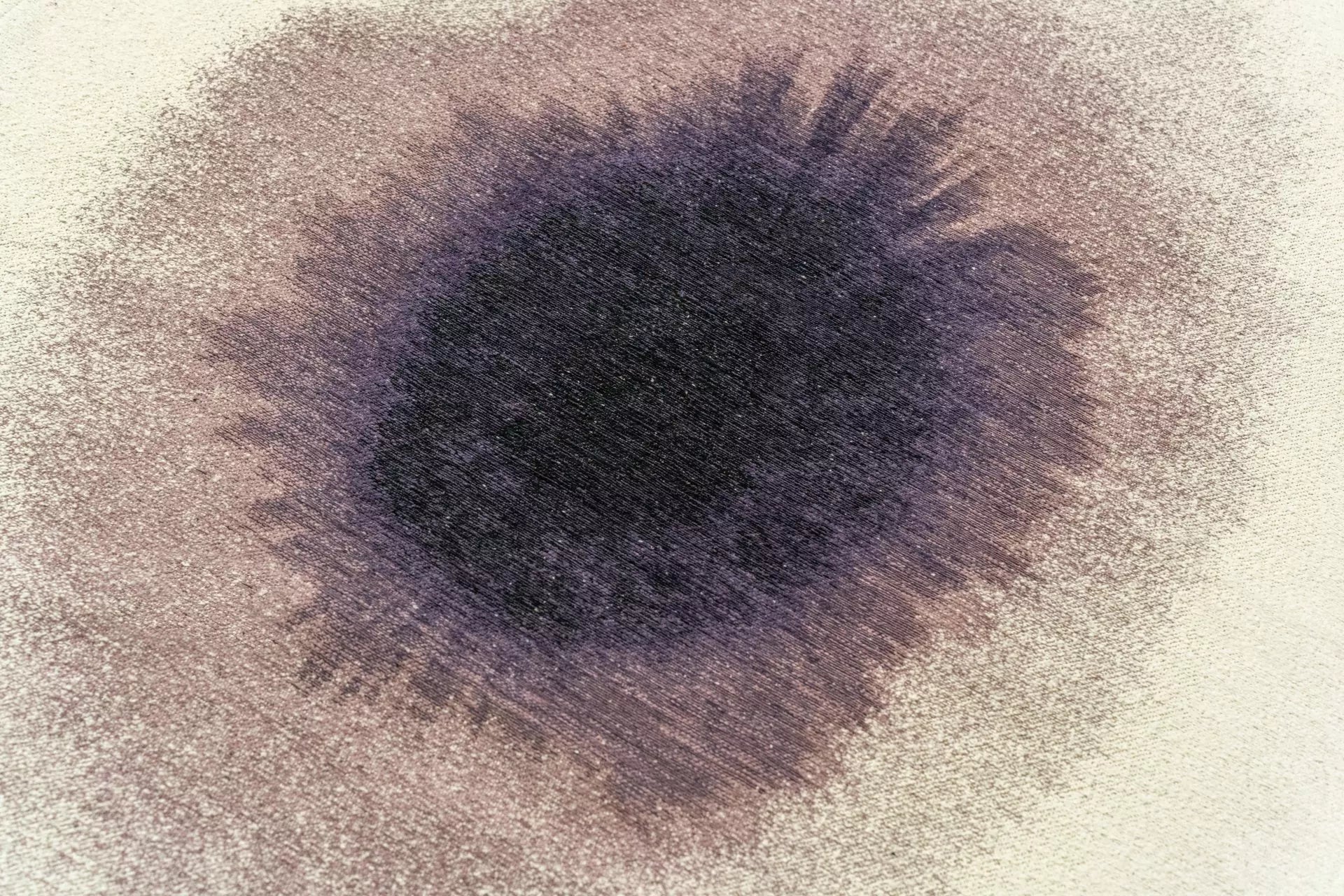 Teppich DROP weiß mit lila