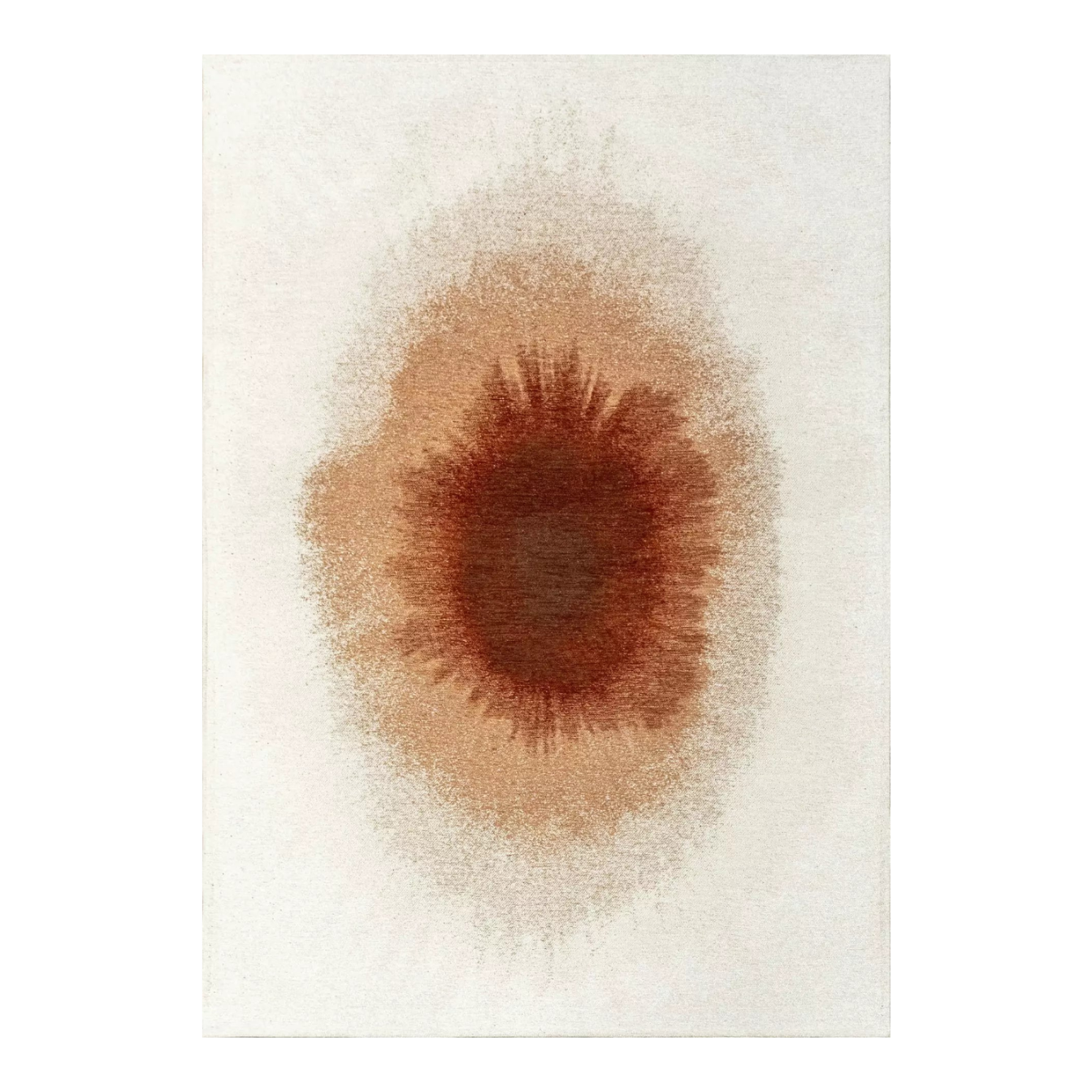 Teppich DROP weiß mit braunem