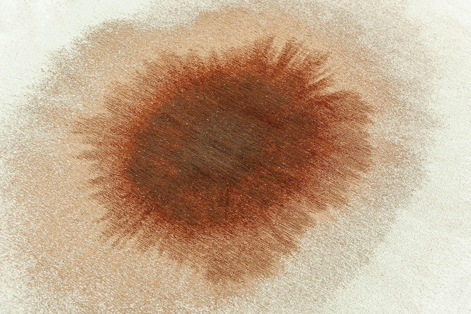 Teppich DROP weiß mit braunem