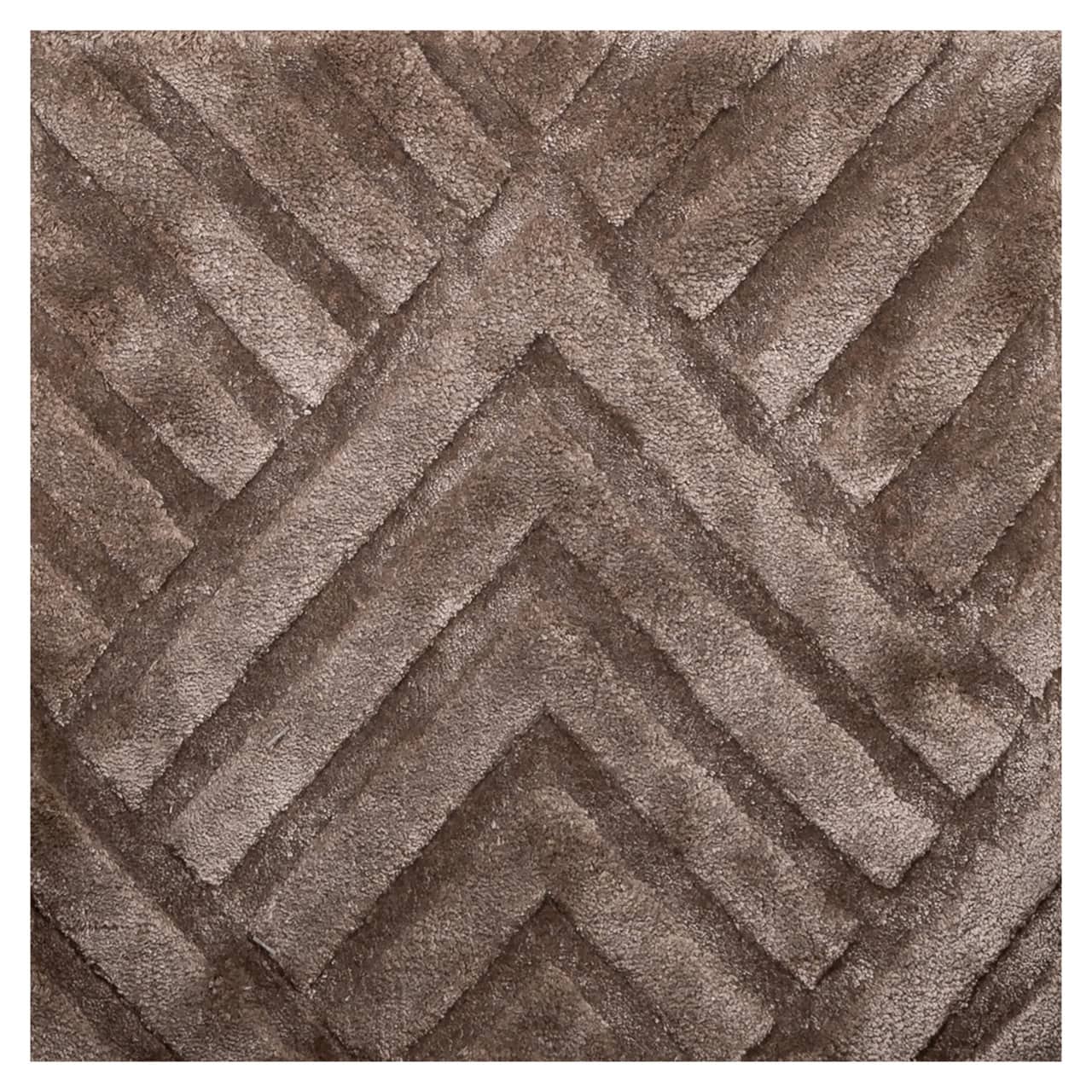 Ovale tapijt METZ bruin