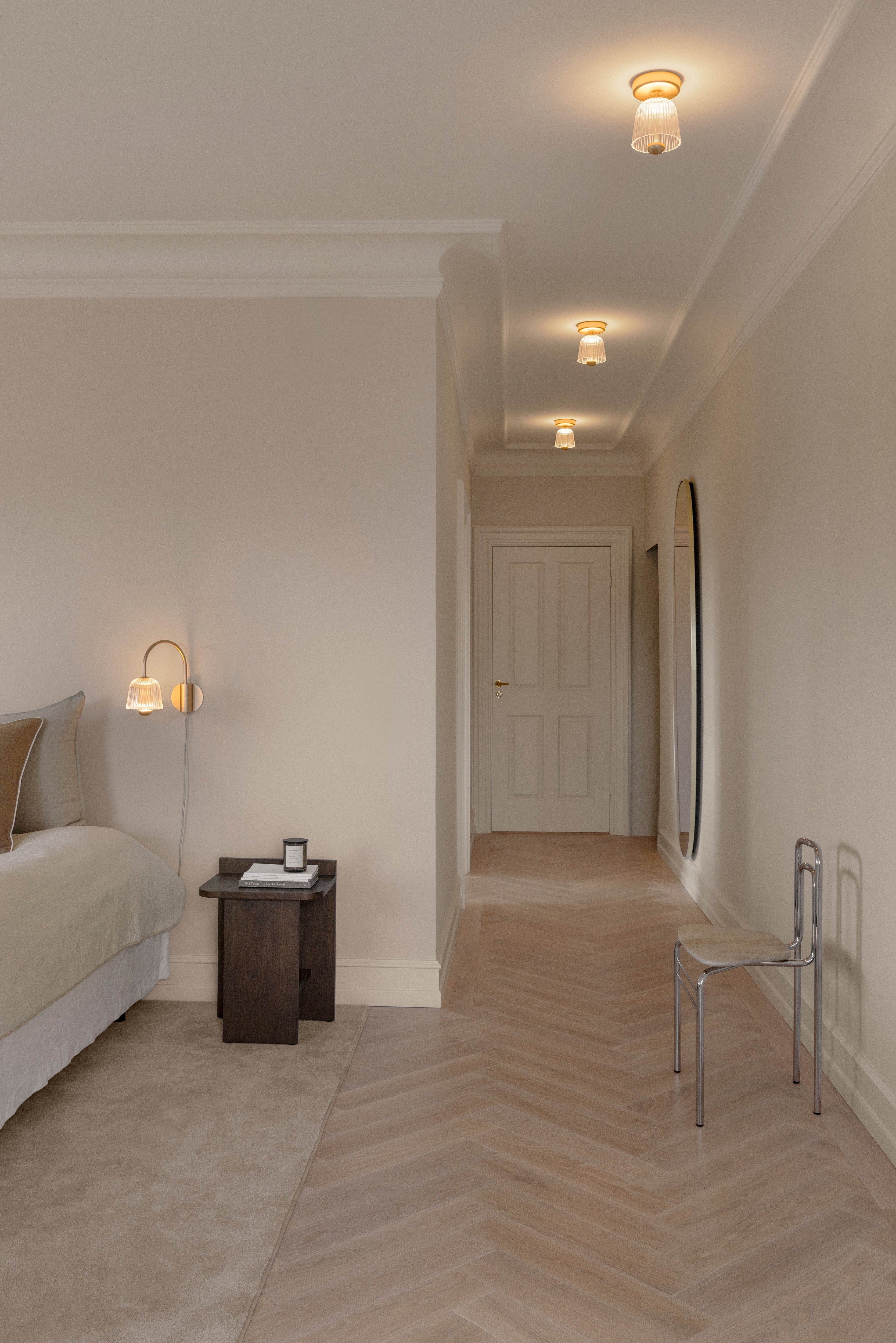 Lampa sufitowa ASTEEA złoty z transparentnym – Nuura