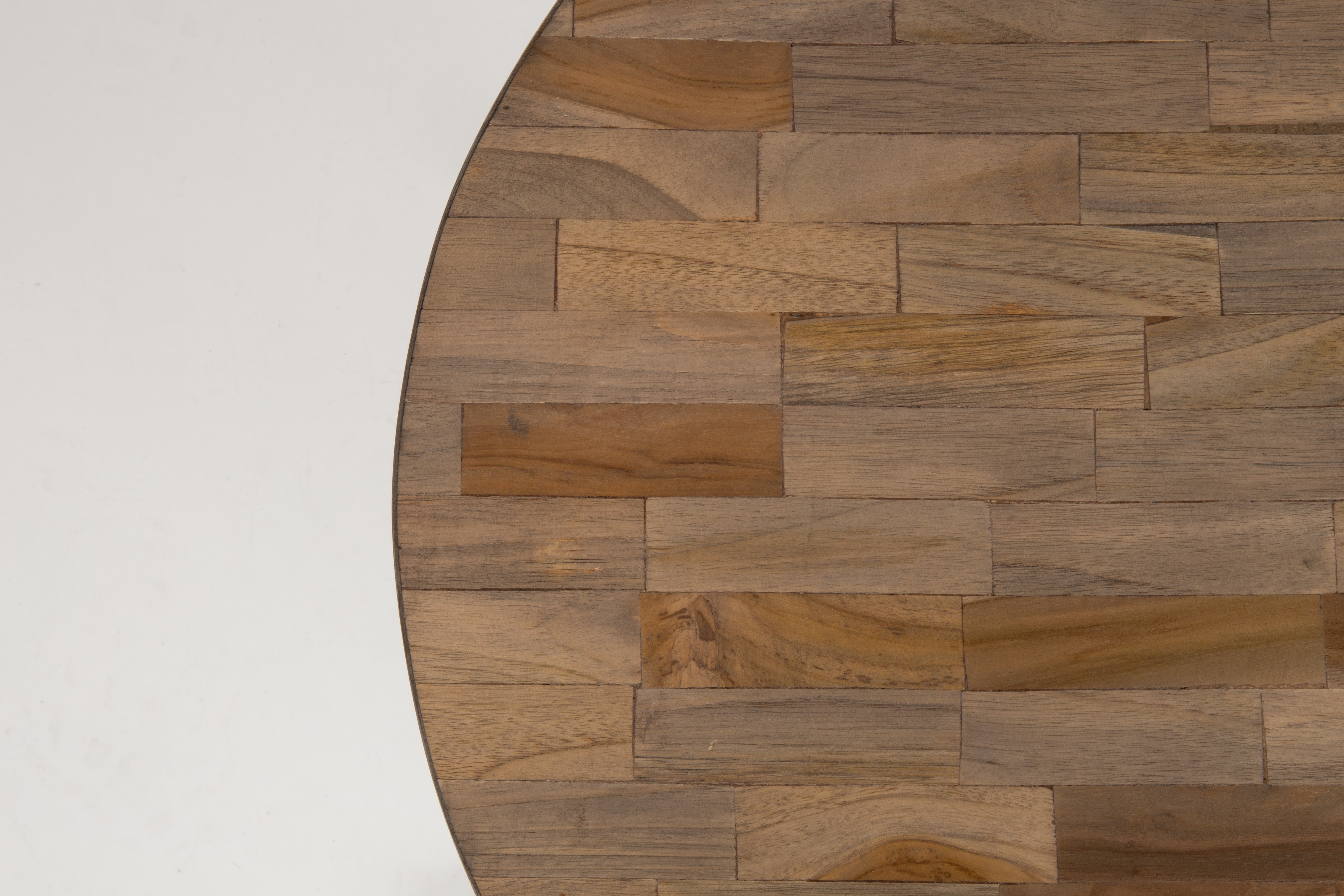 Salontafel SURI teakhout met zwarte basis