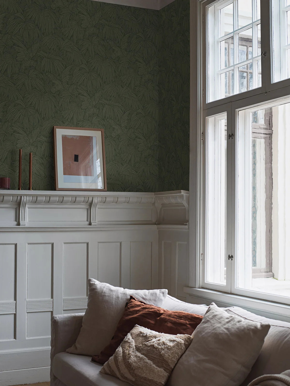 Behang met dierenmotief HIDDEN PARROT groen