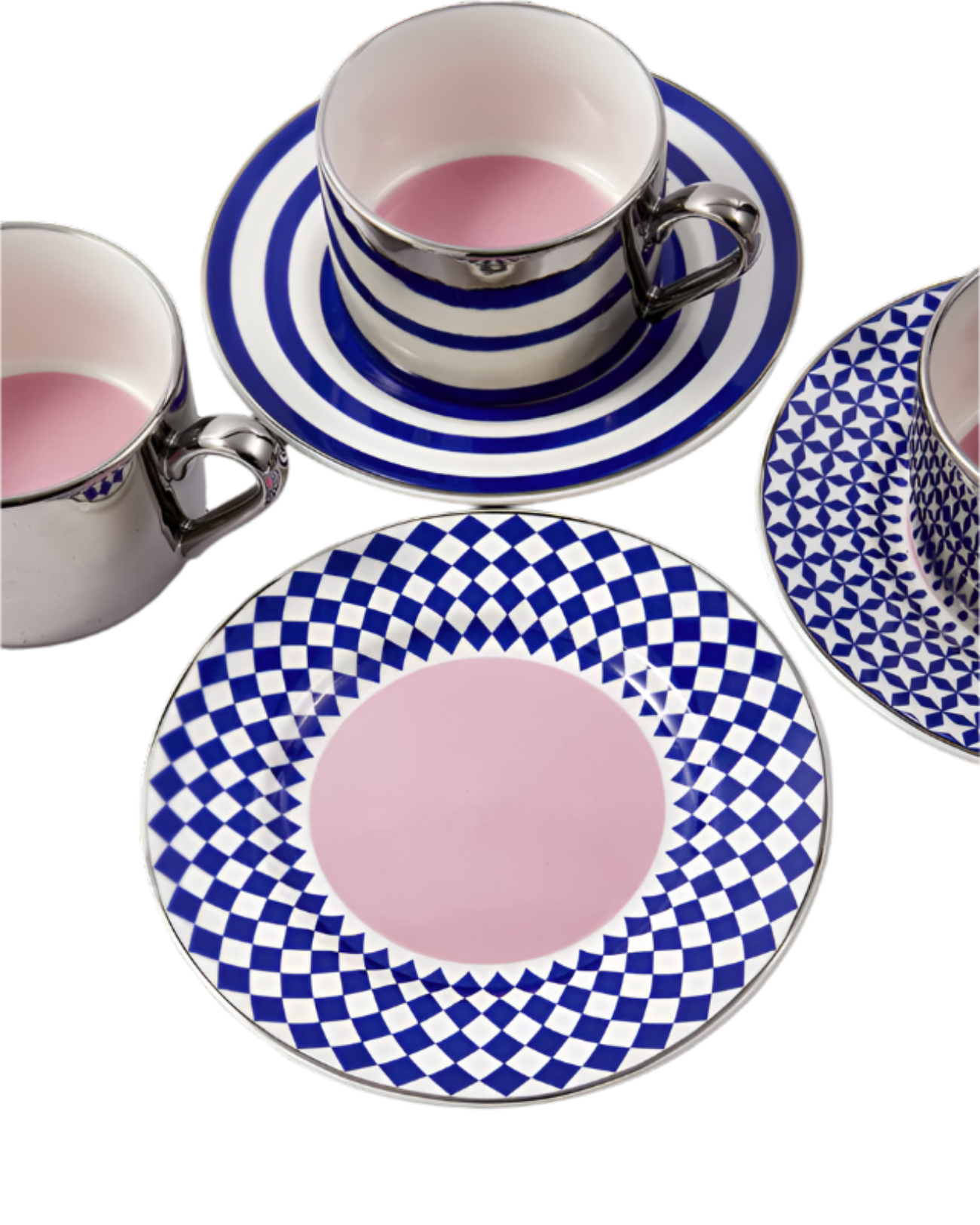 Set van koffiekopjes AUNTY COFFEE CUPS donkerblauw