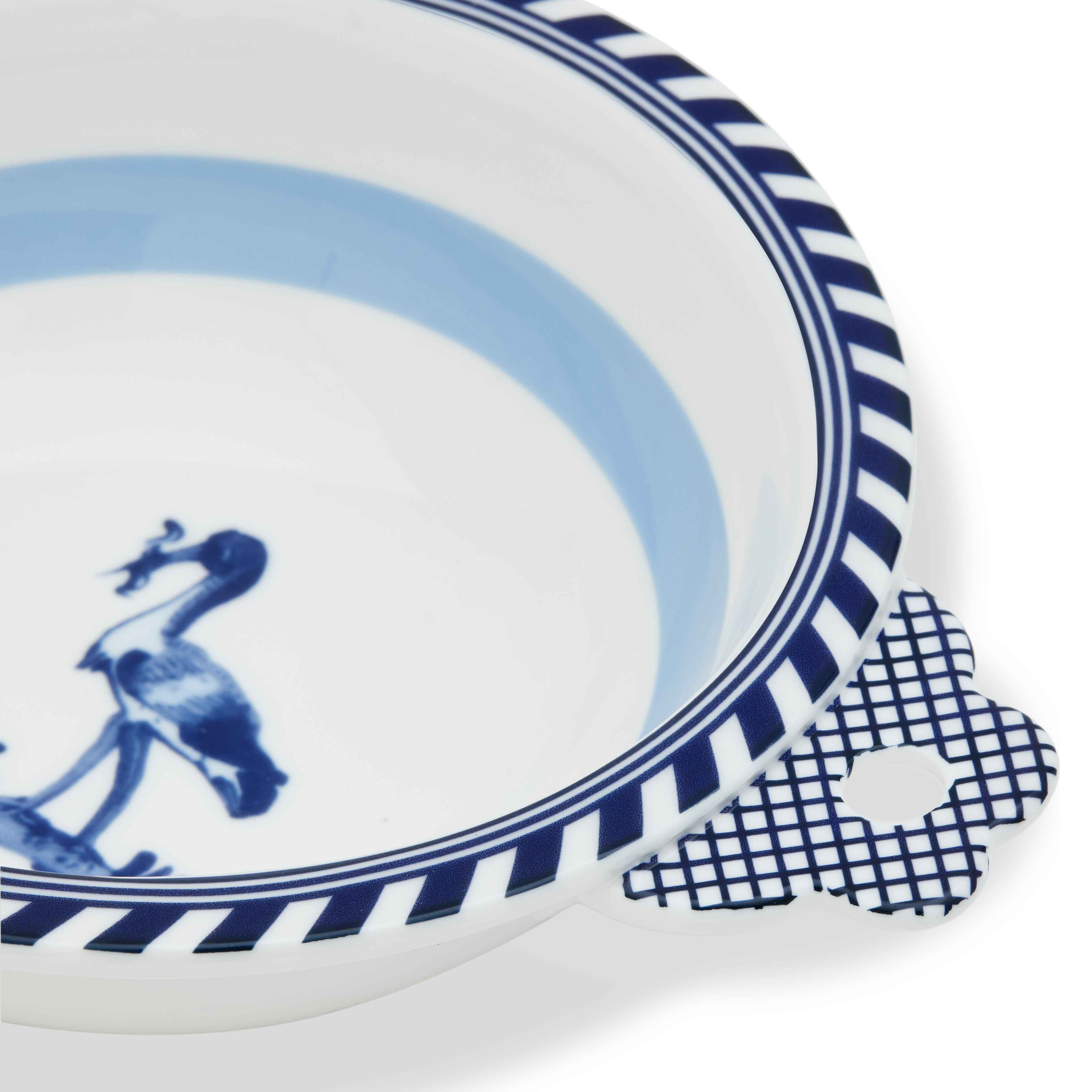 Miska BIRD wit met blauw