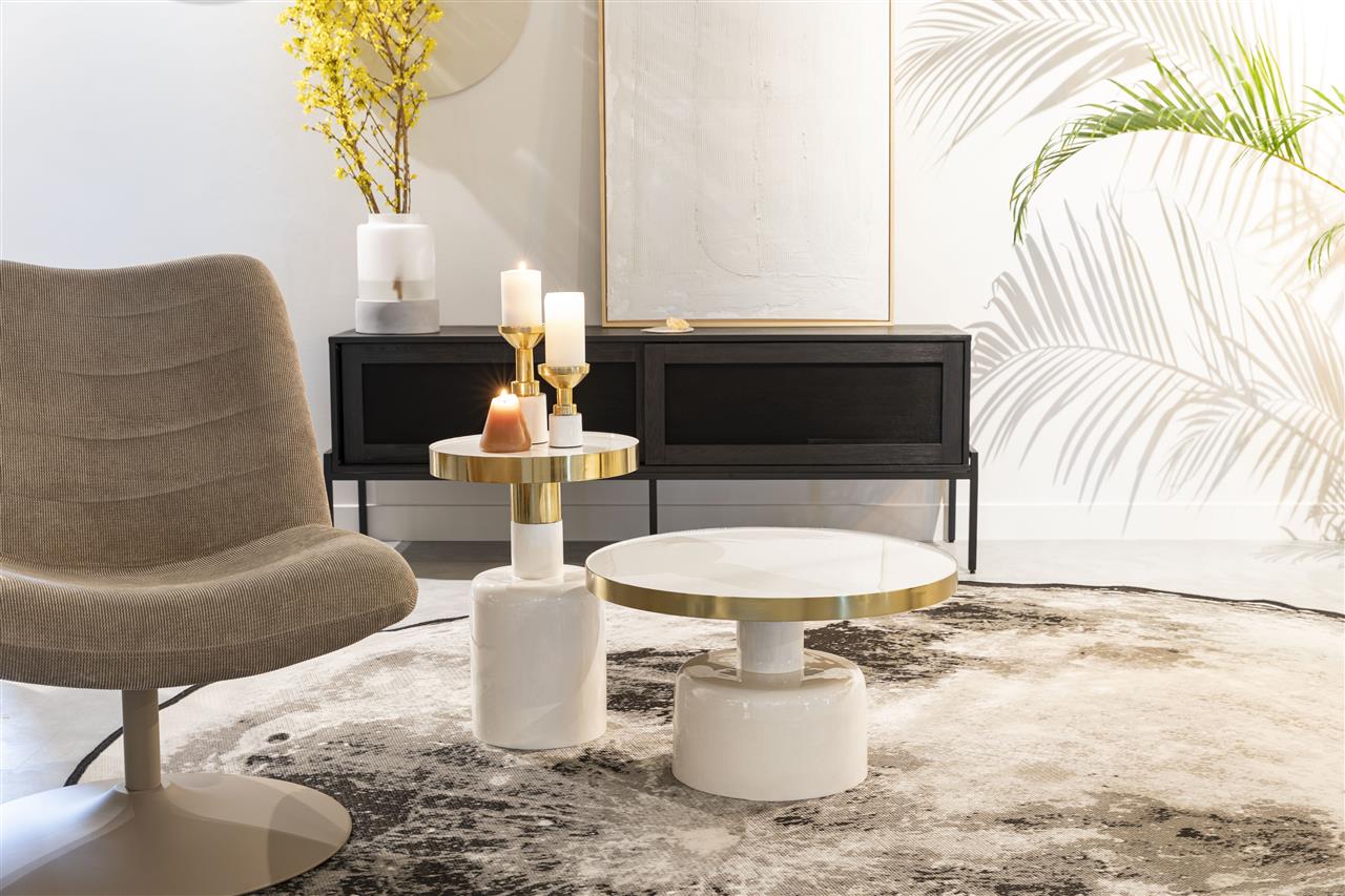 Witte GLAM bijzettafel