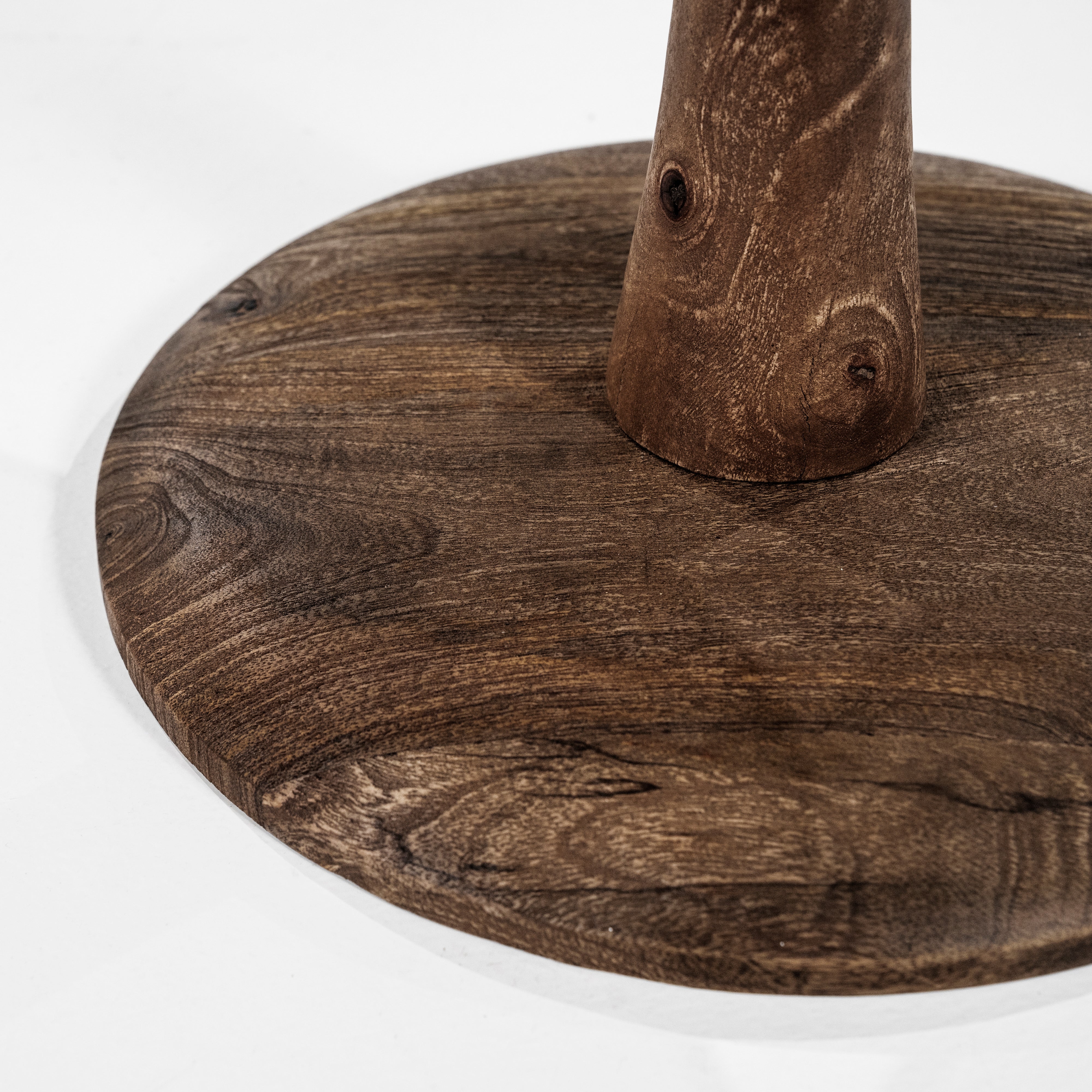 BOOGIE side table glass and mango wood