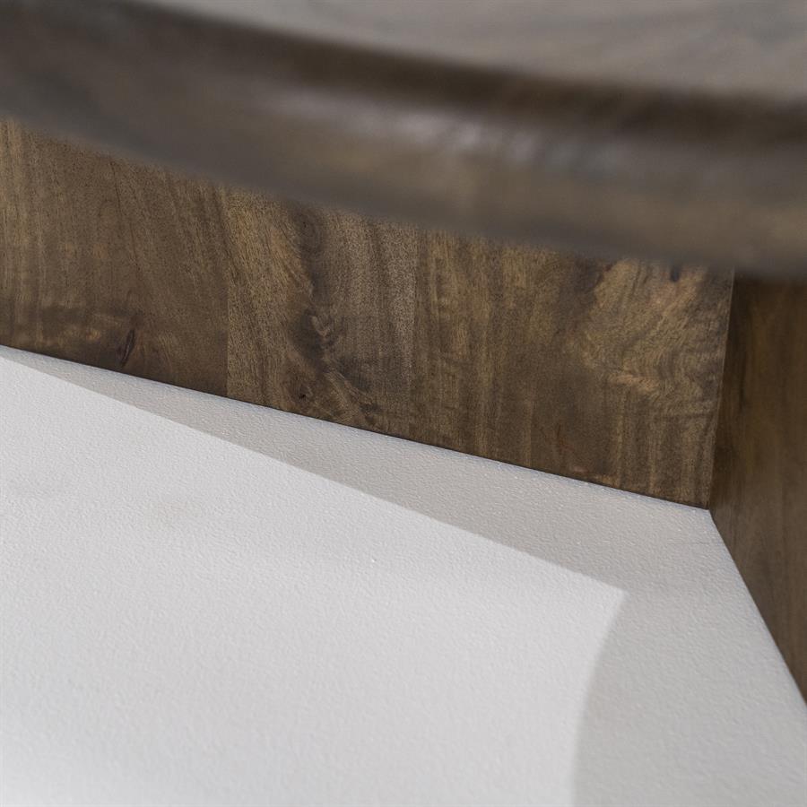 Couchtisch LEOTI aus dunkelbraunem Mangoholz