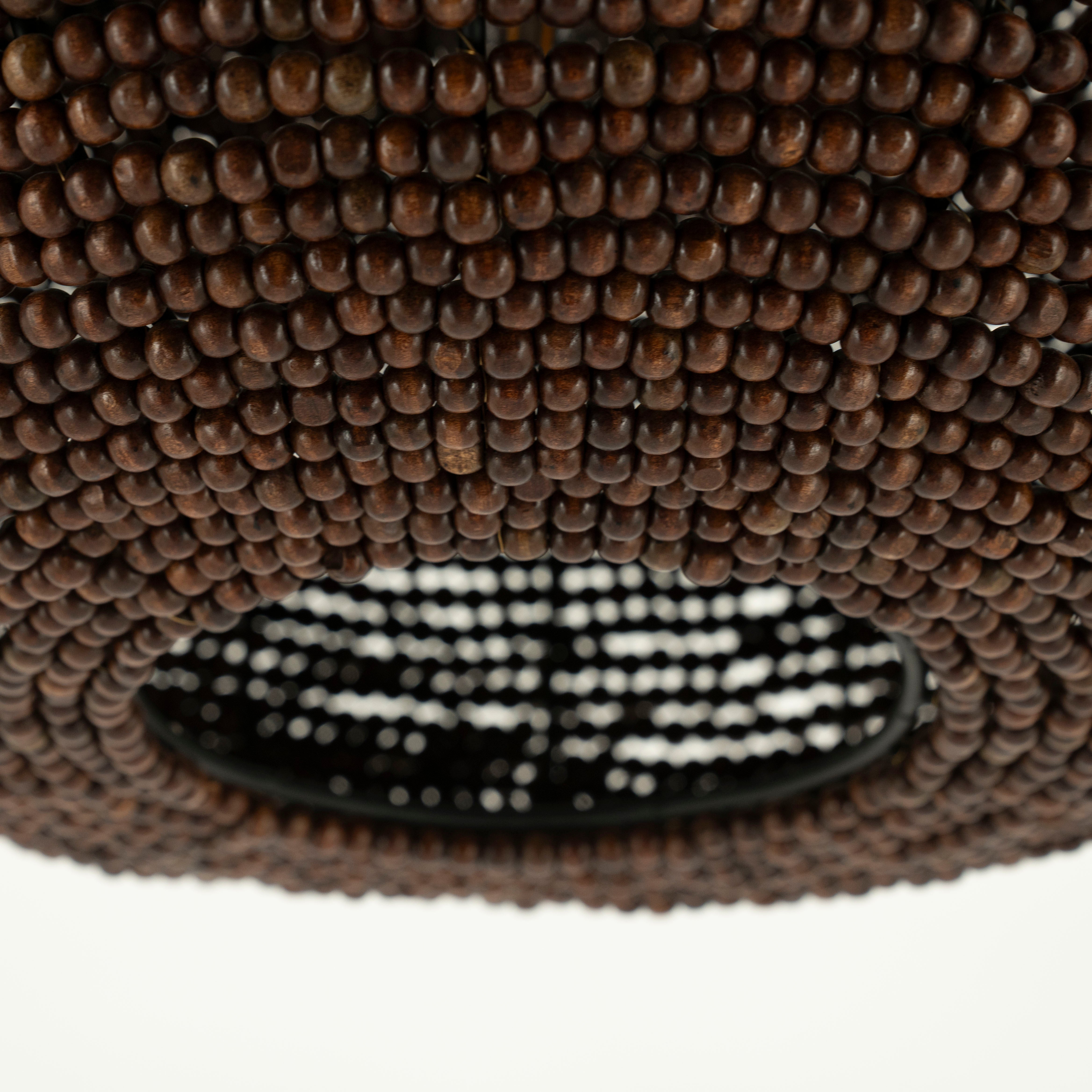 Pendelleuchte SHANGA dunkles Holz