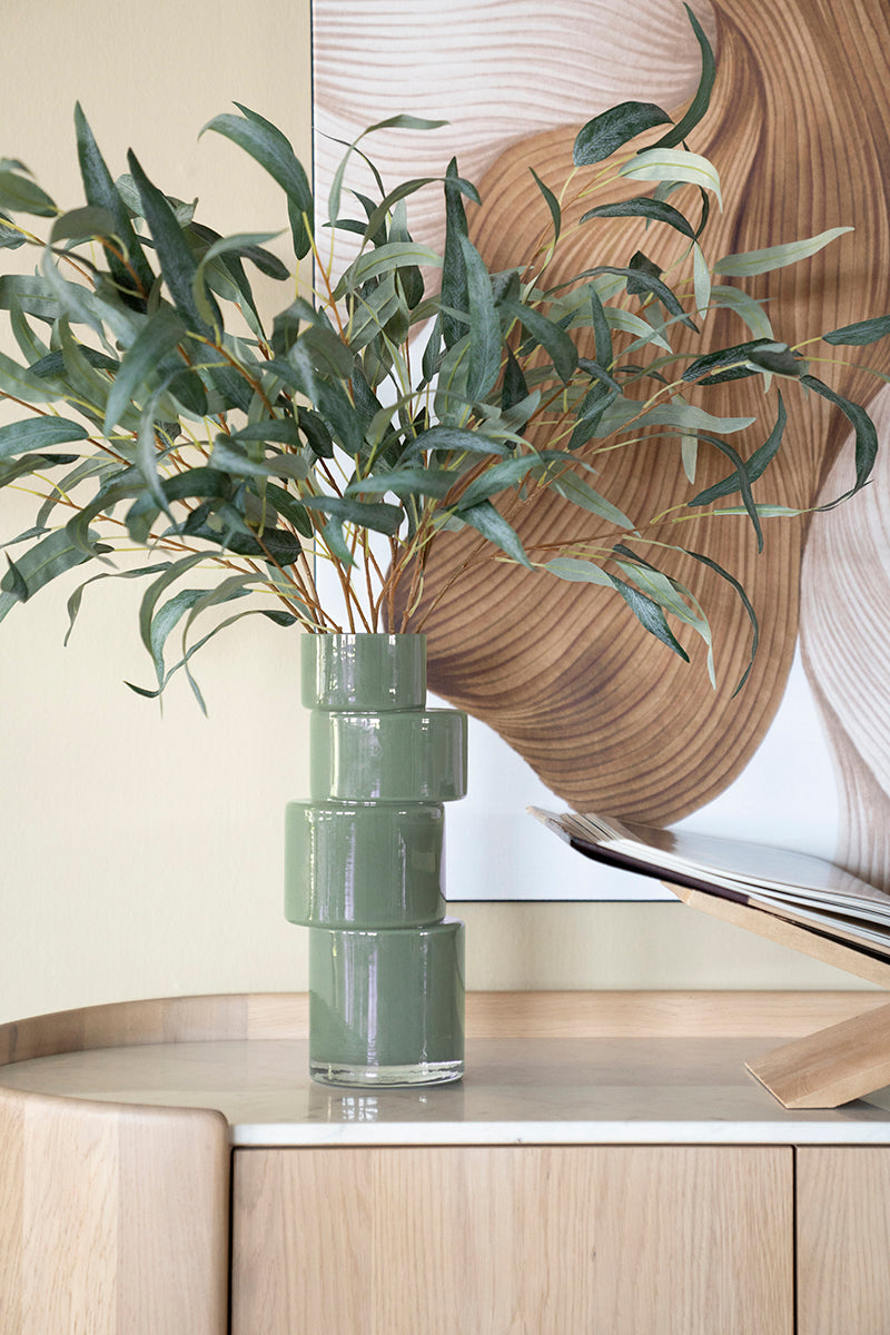 Glasvase PILA grün