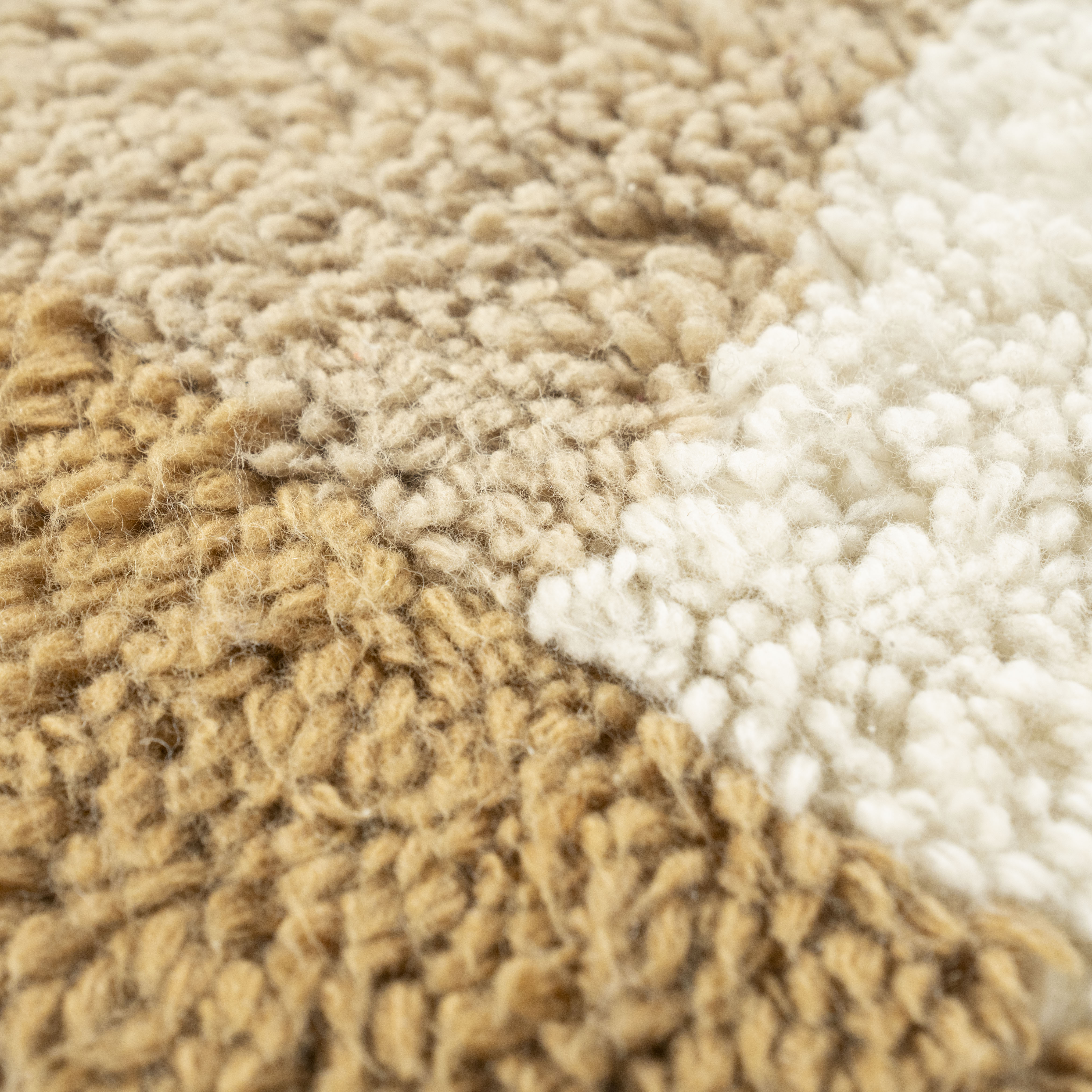 Teppich NAVARO braun-beige mit langem Flor
