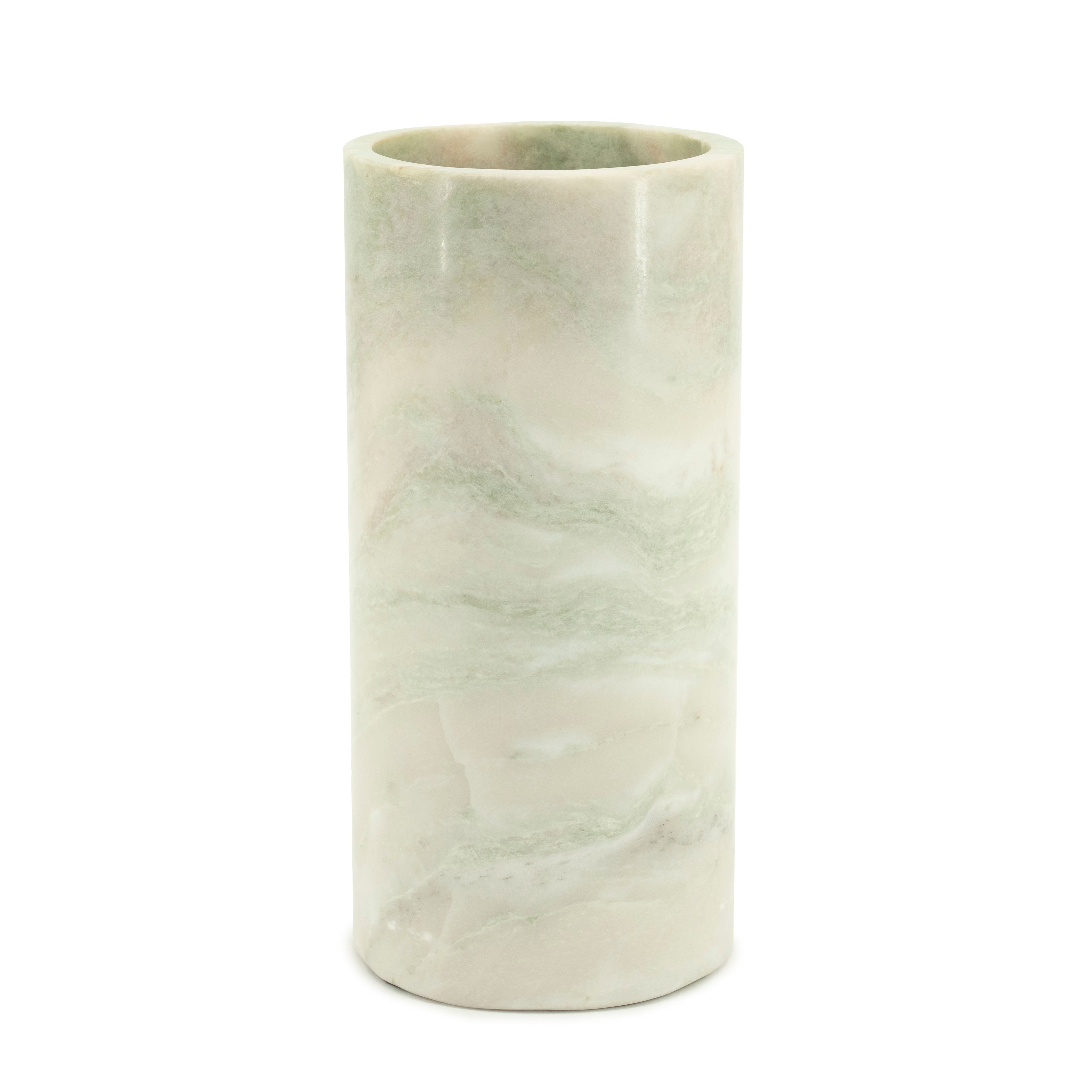 ROSSO vase light gray marble
