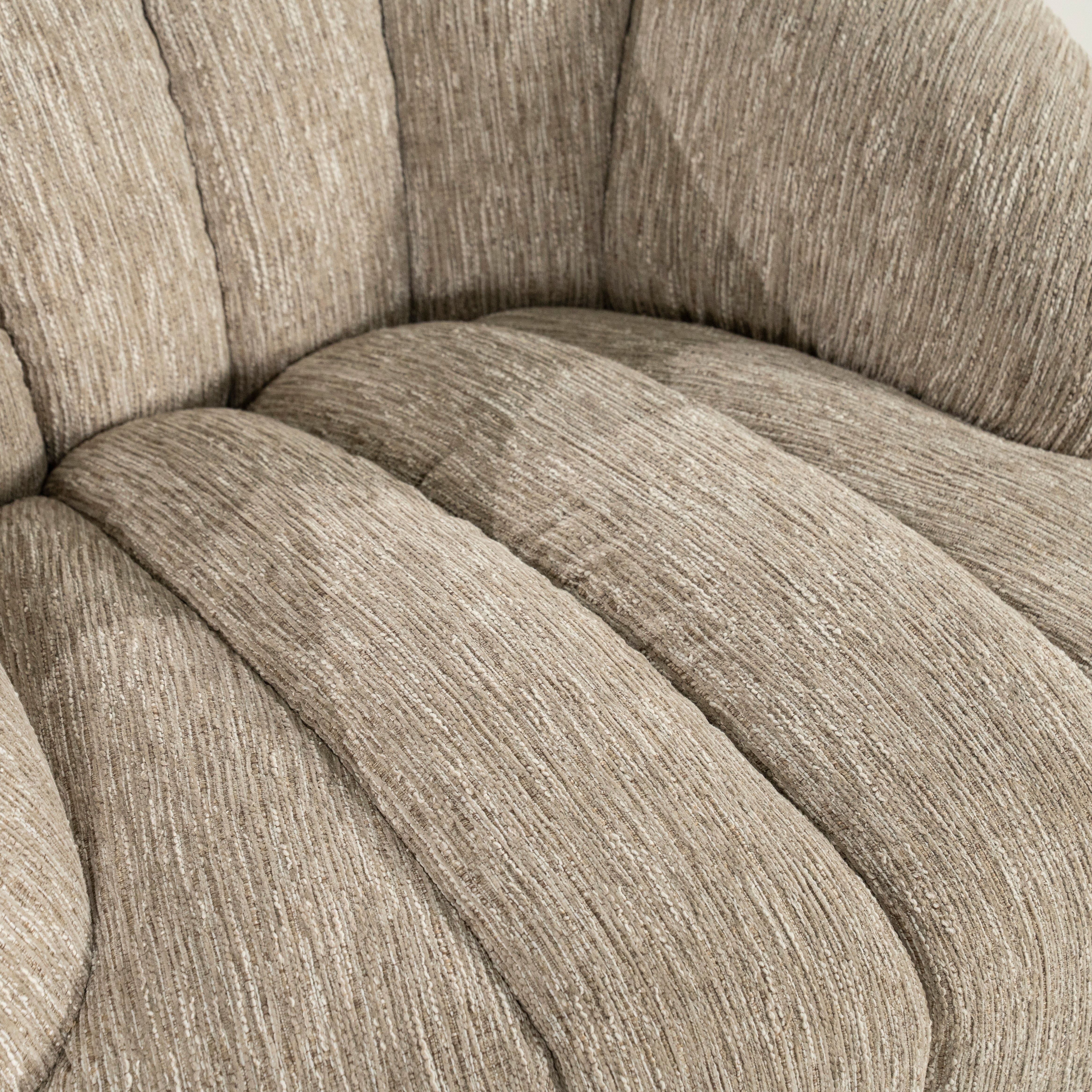 SOGNO taupe swivel armchair