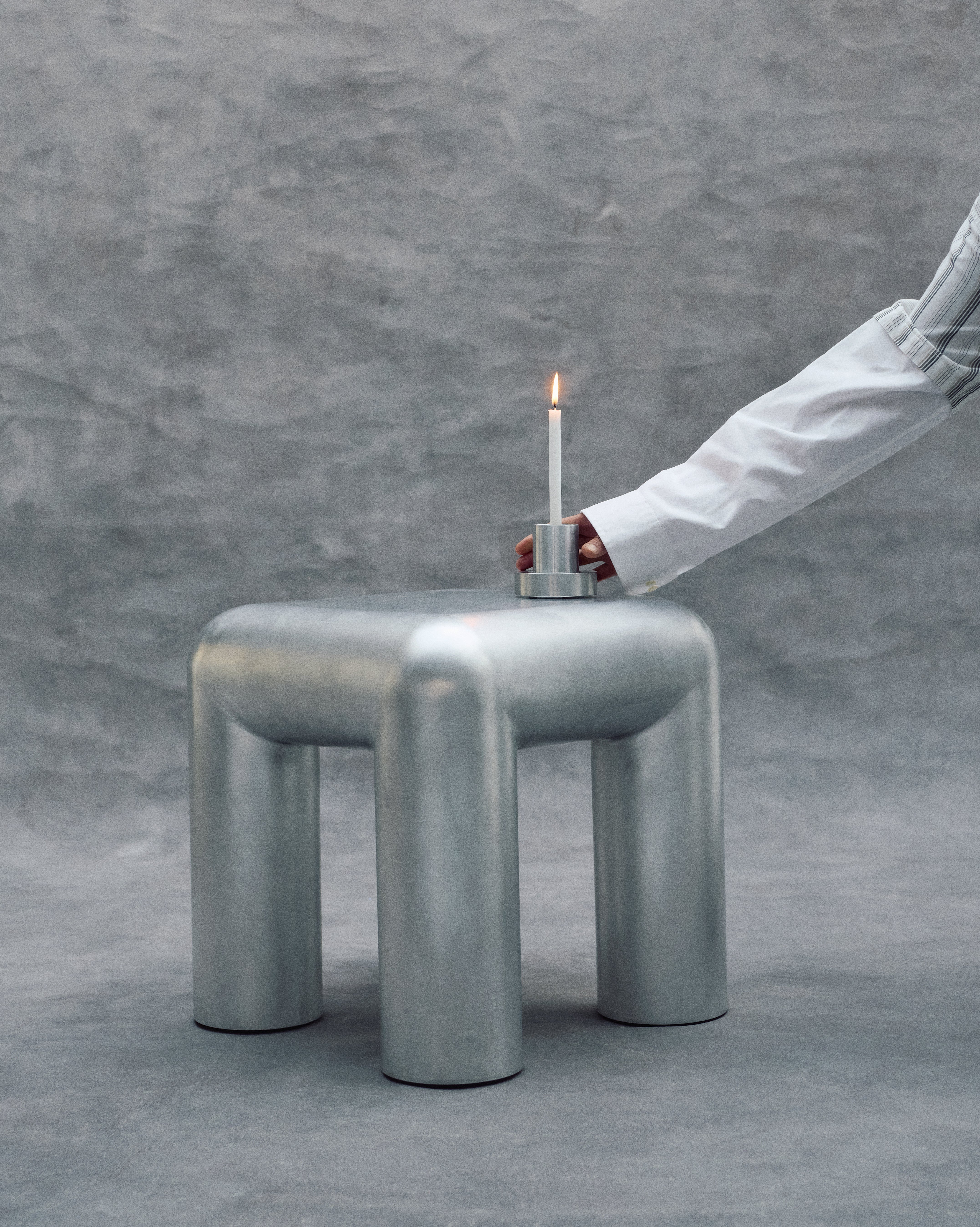 Bijzettafel CUBIO aluminium