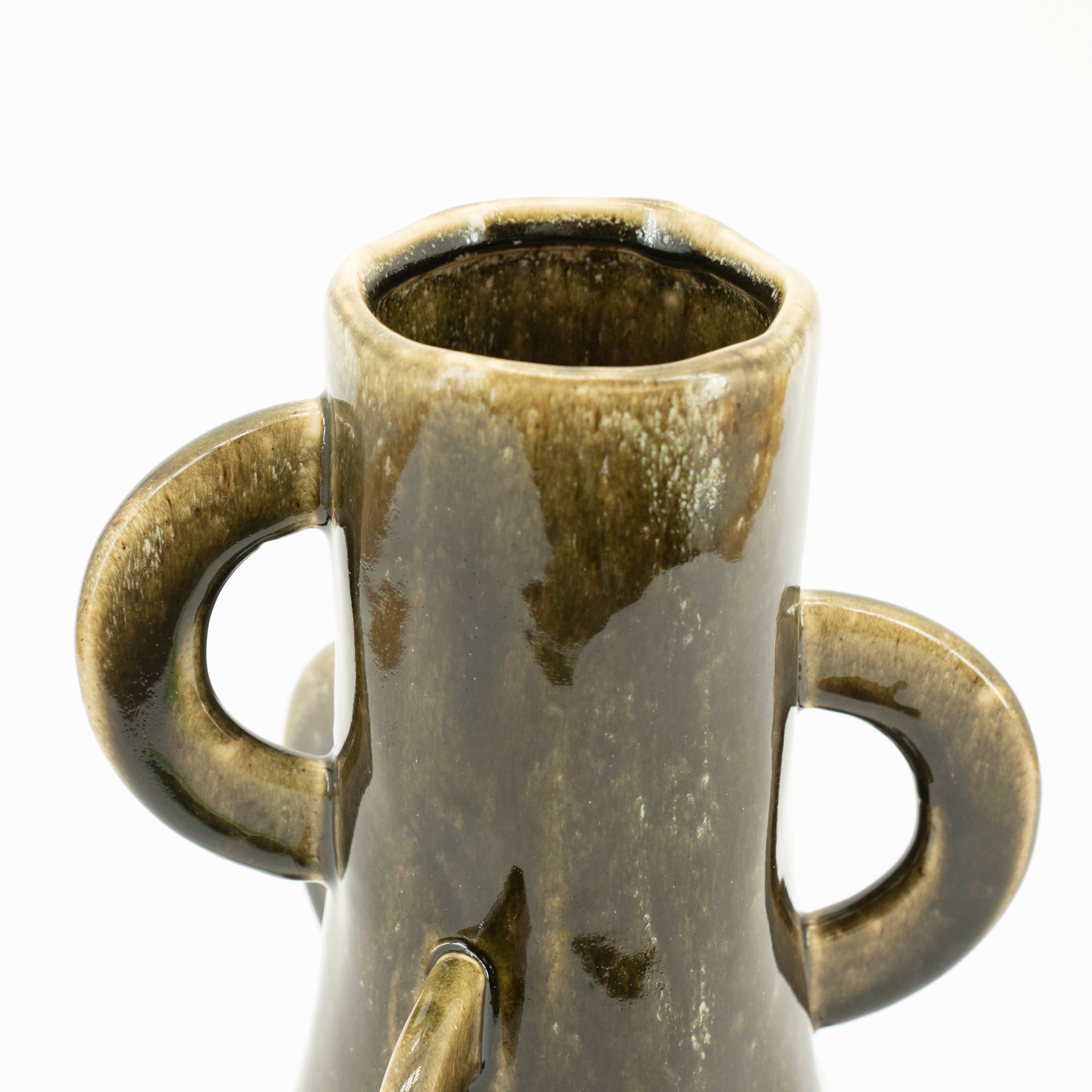 ZAZA Green Stoneware Vase