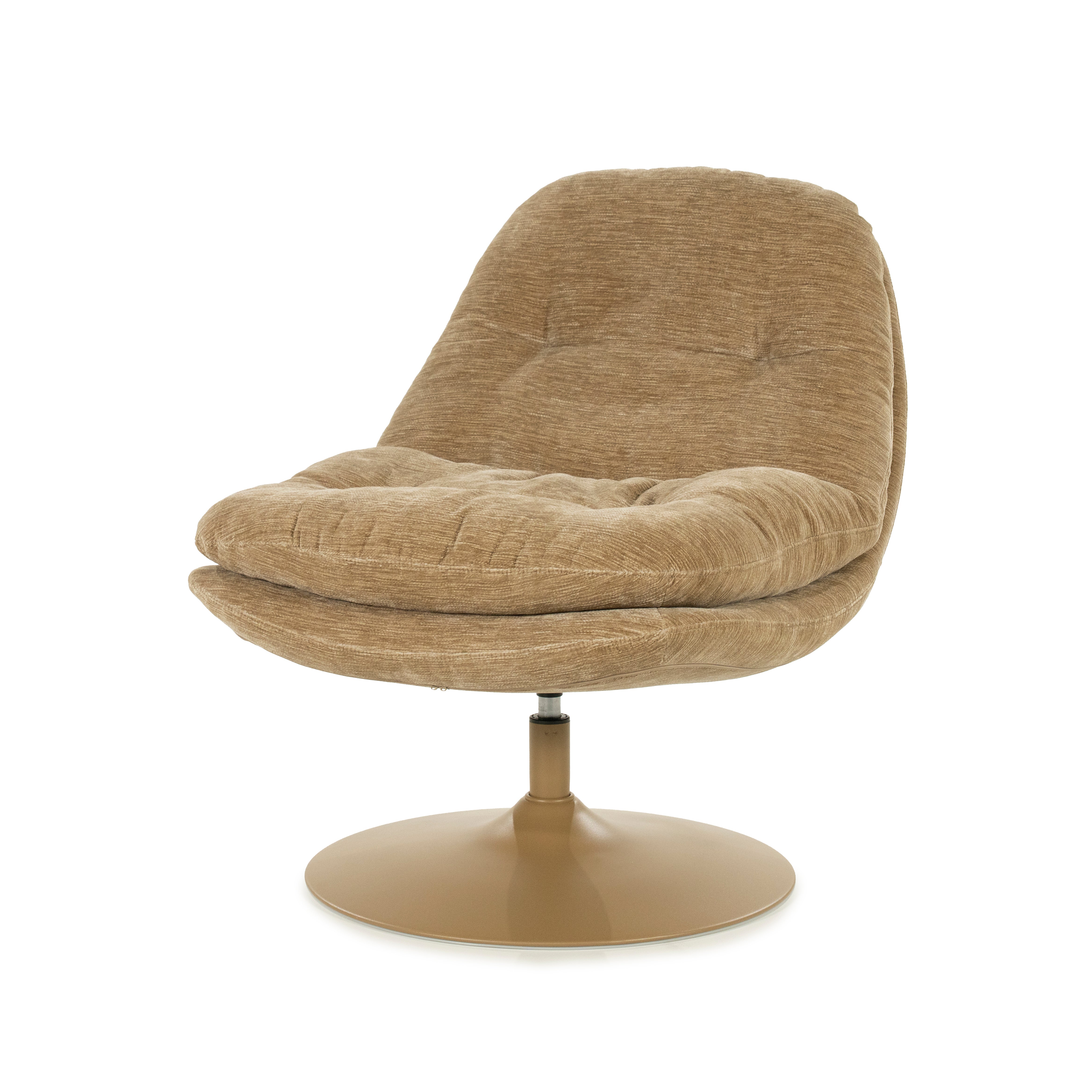 TROMBA beige swivel armchair