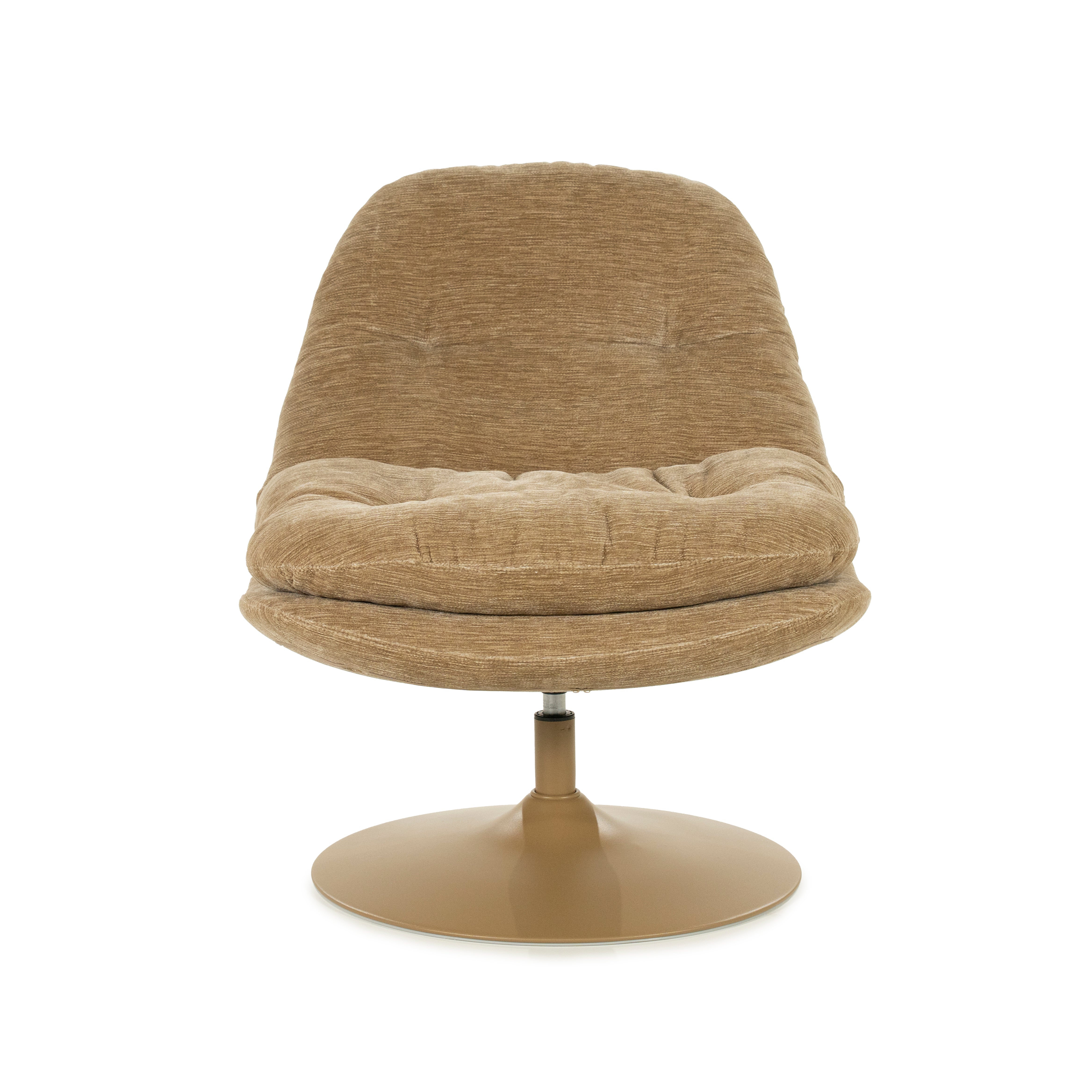 TROMBA beige swivel armchair